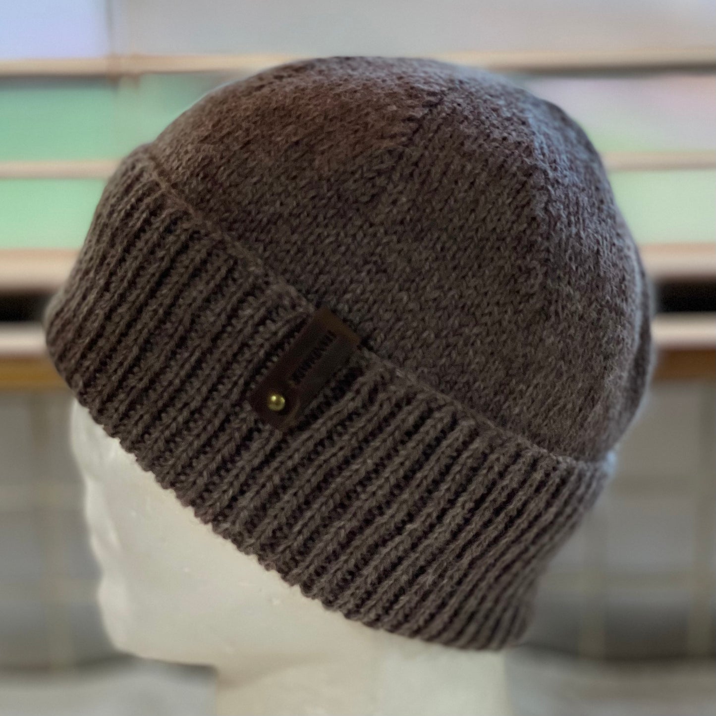 KeepSake Classic Hand Knitted Beanie - Wood