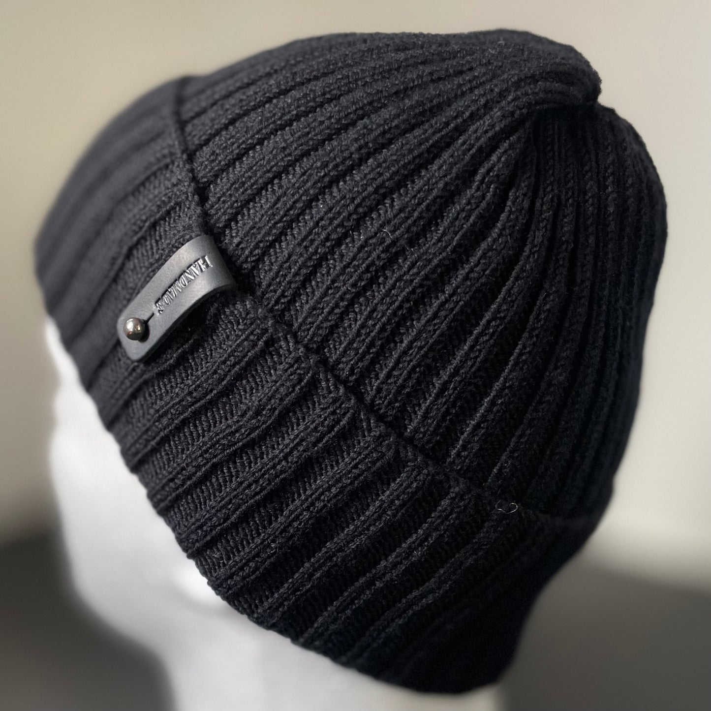 Flora Classic Rib Hand Knitted Men's Beanie