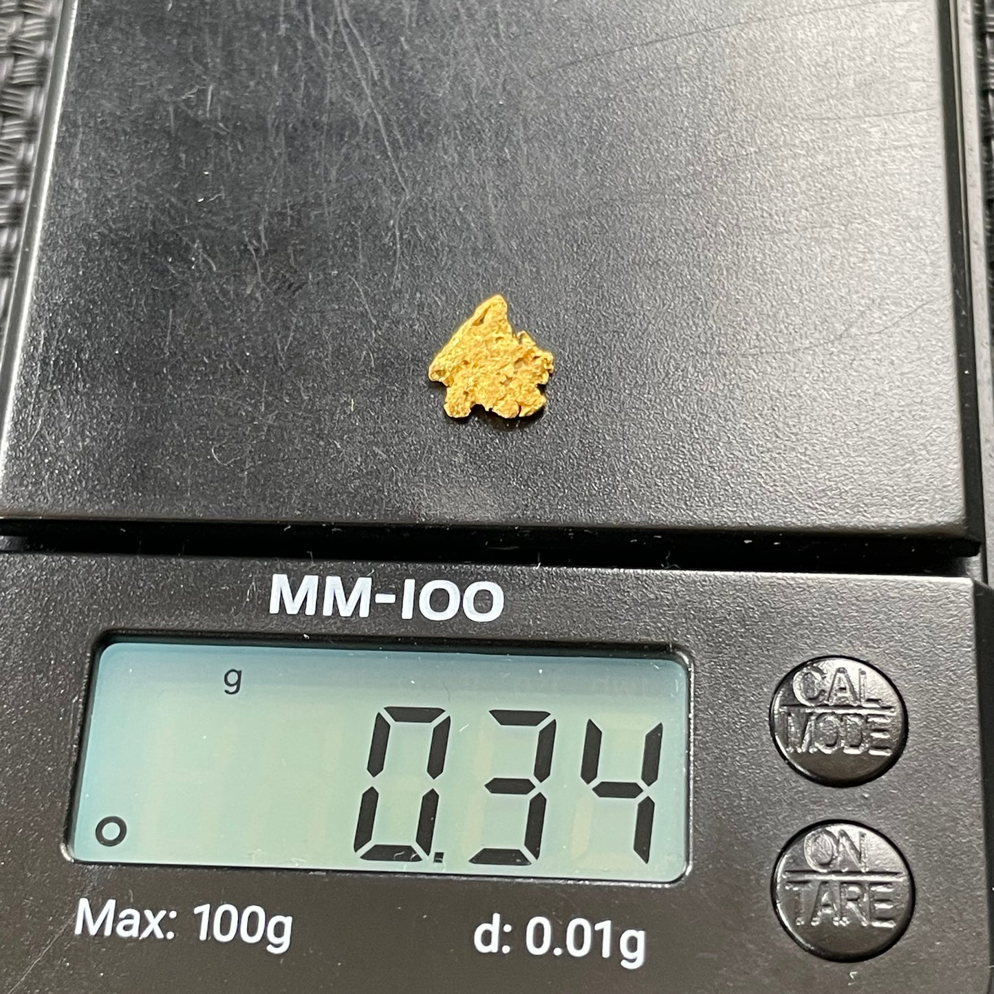 0.34 Gram Natural Gold Nugget