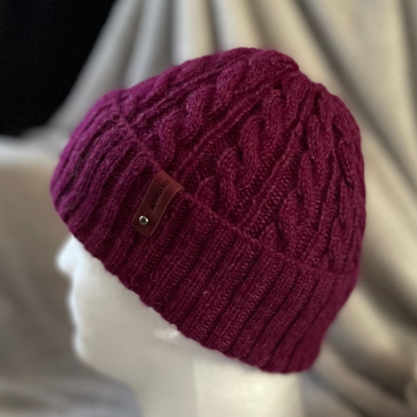 Cosy Comfort Cable Pattern Hand Knitted Beanie