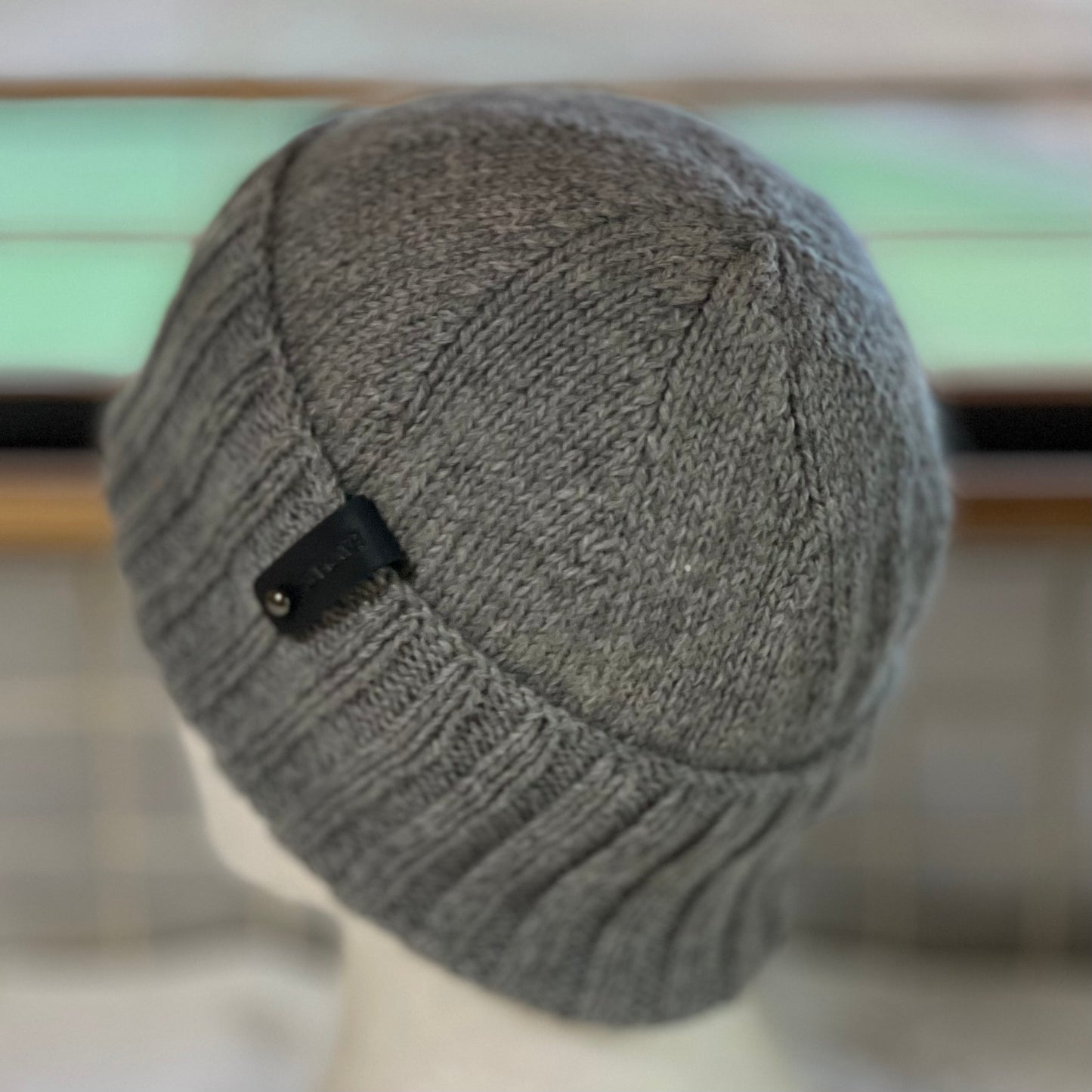 KeepSake Classic Knit Handmade Beanie - Silver