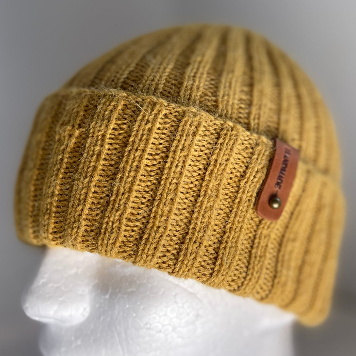 Heirloom Classic Rib Australian Alpaca Hand Knitted Beanie