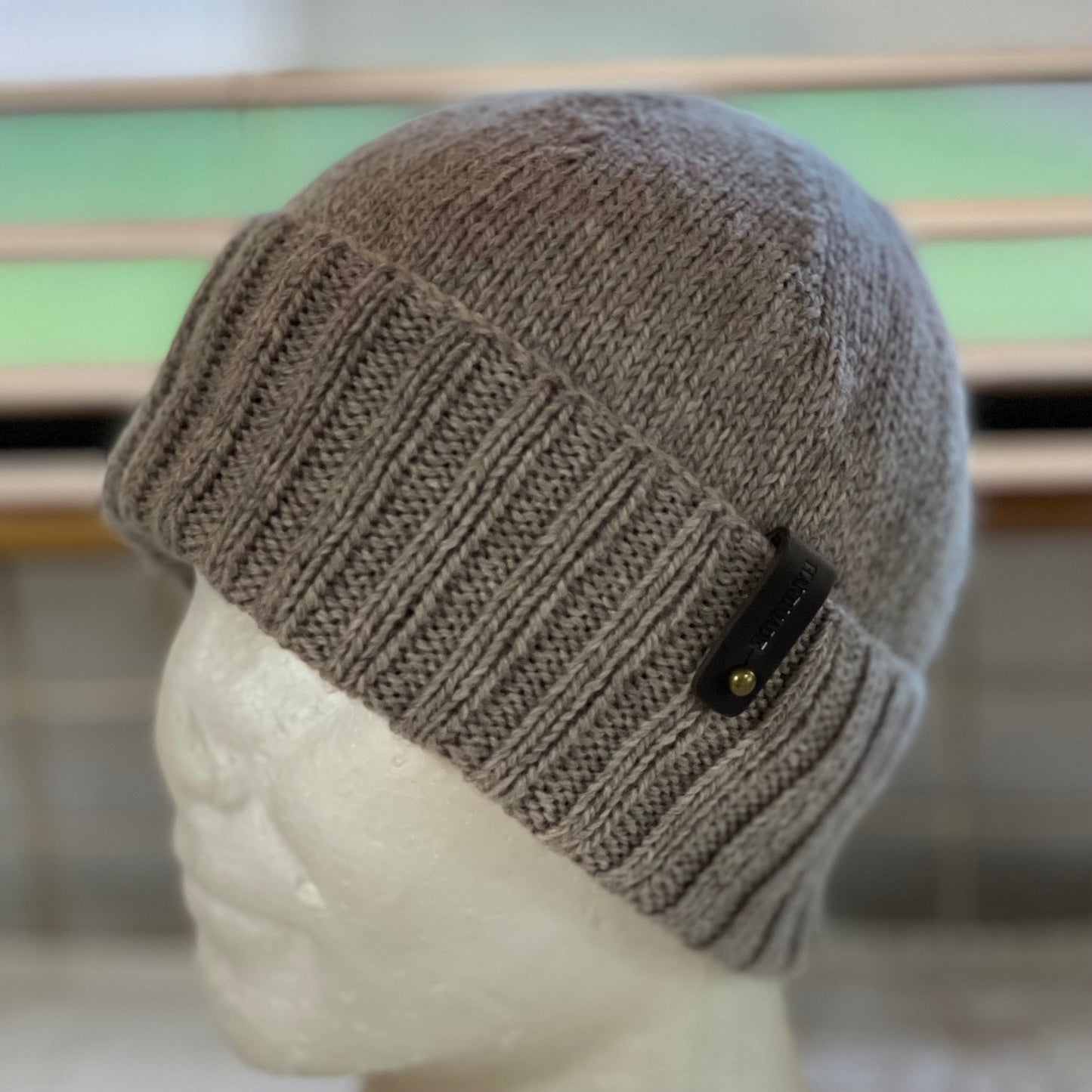 KeepSake Classic Knit Handmade Beanie - Swiss Brown