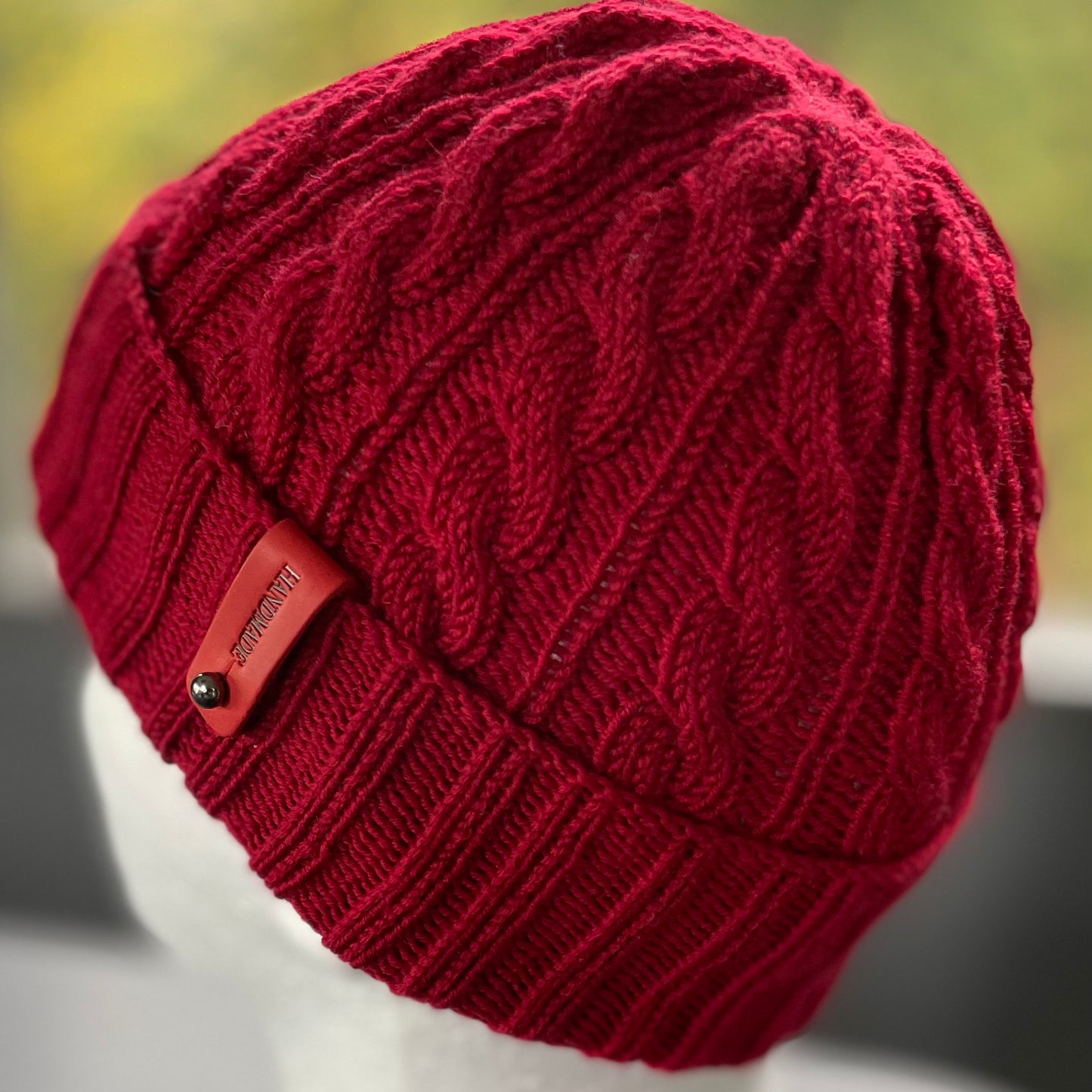 Essence Merino Cable Pattern Toddler/Preschool Size Beanie - Velvet