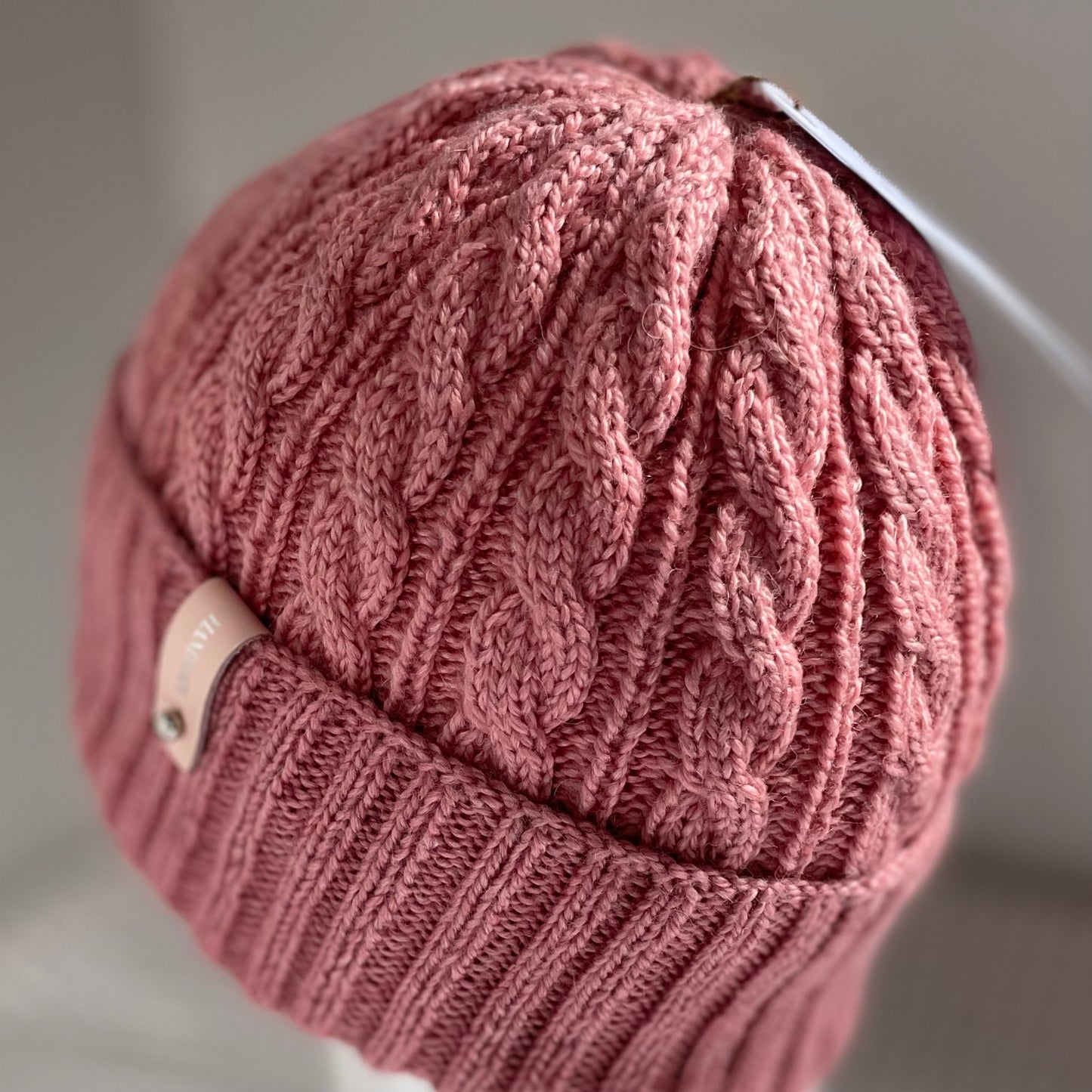 Arcadia Cable Pattern Hand Knitted Beanie
