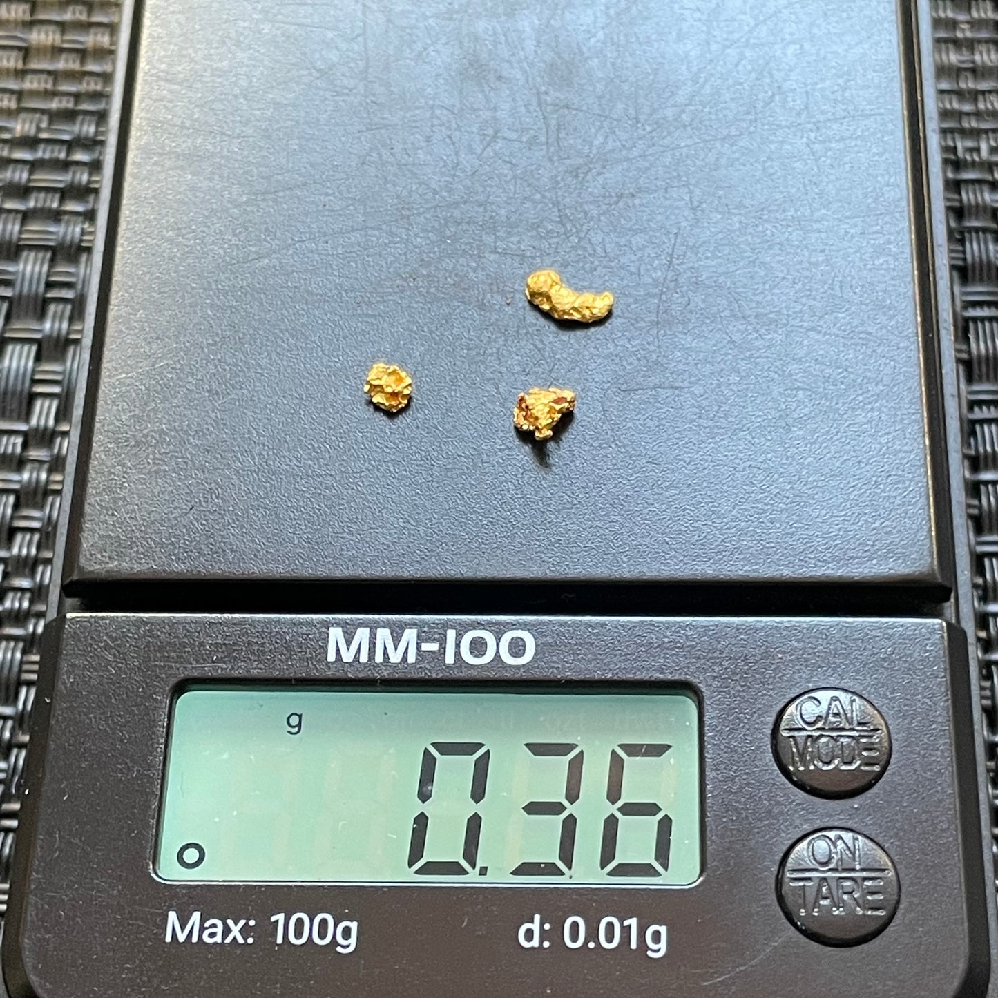 Natural 0.36 gram Hand Prospected West Australian Gold Nuggets