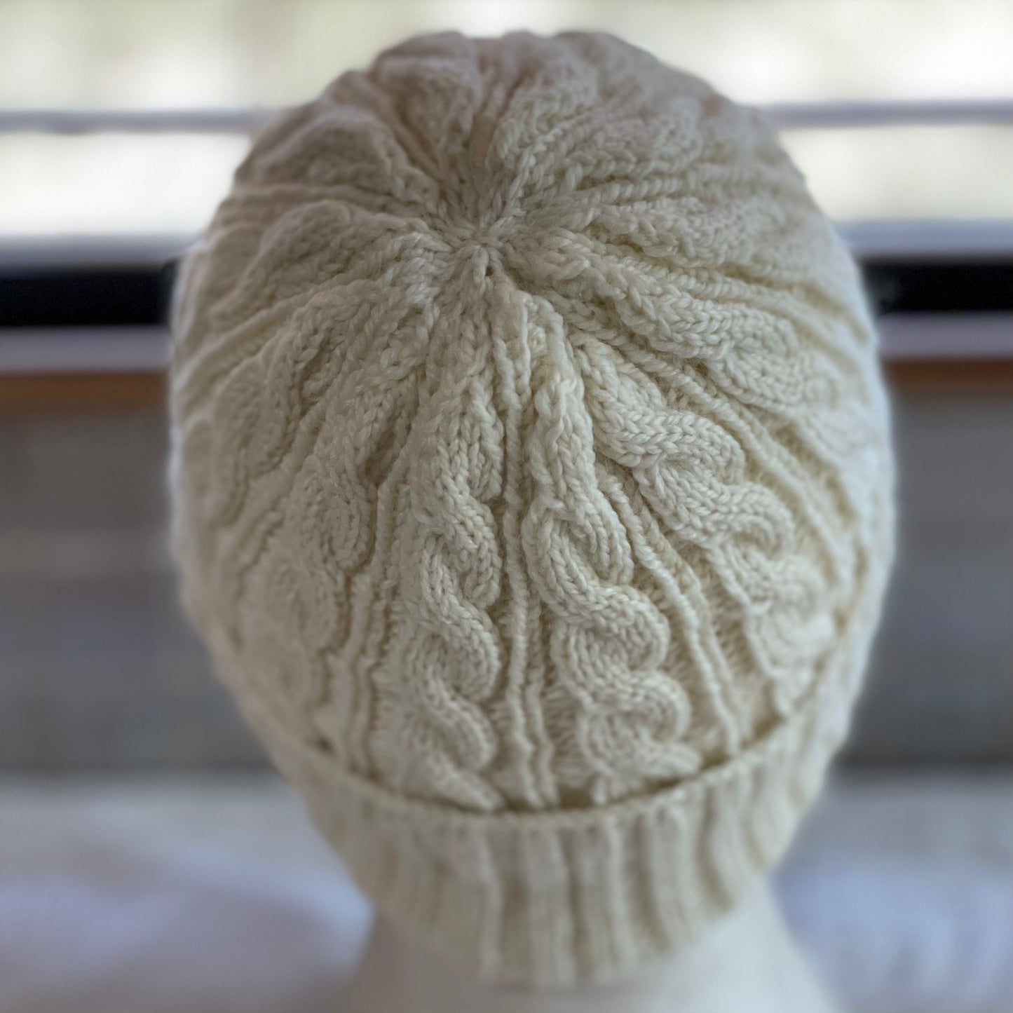 Arcadia Cable Pattern Hand Knitted Beanie