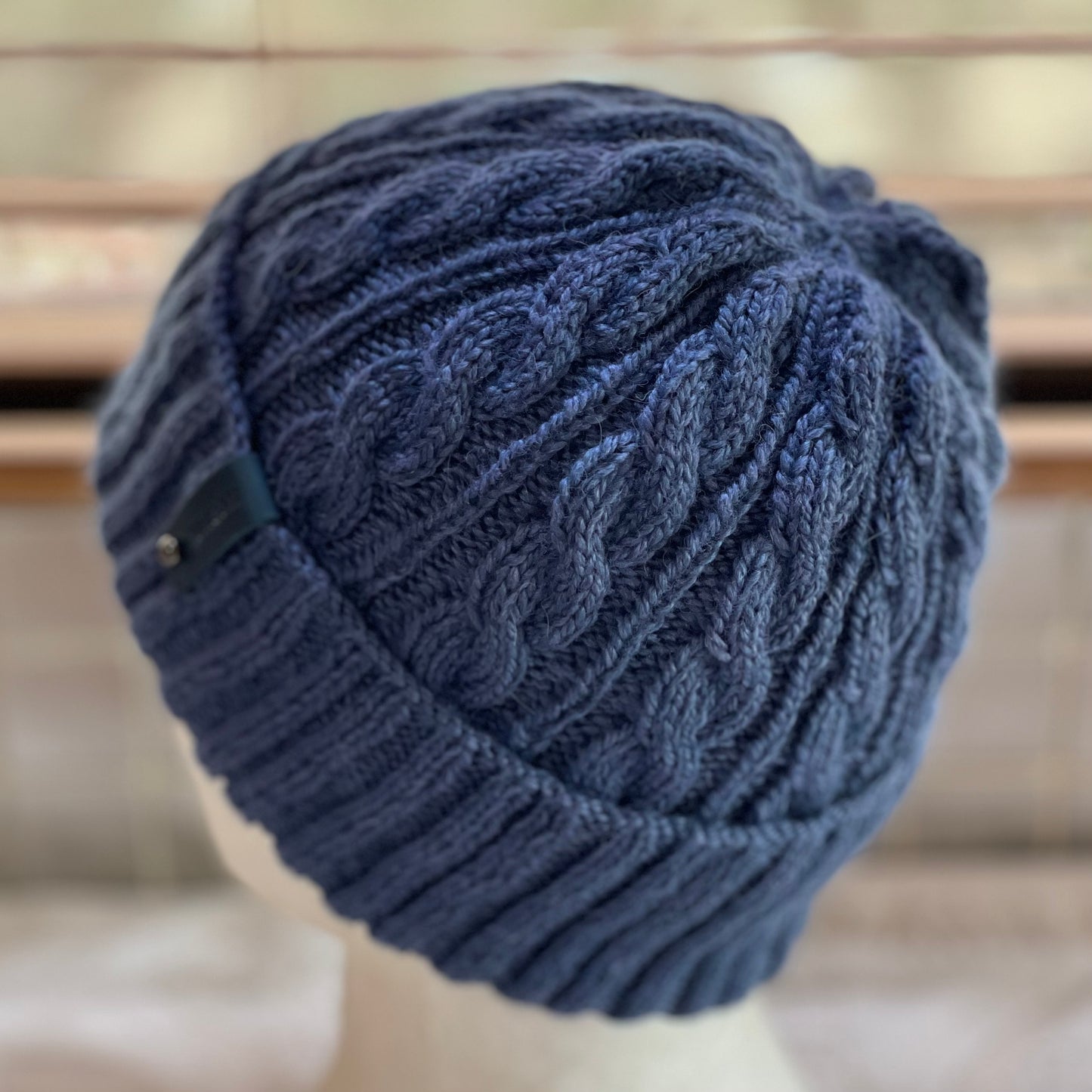 Arcadia Cable Pattern Hand Knitted Beanie