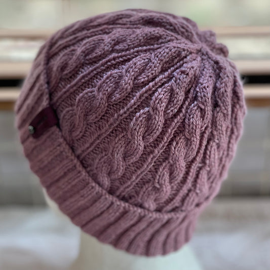 Arcadia Cable Pattern Hand Knitted Beanie