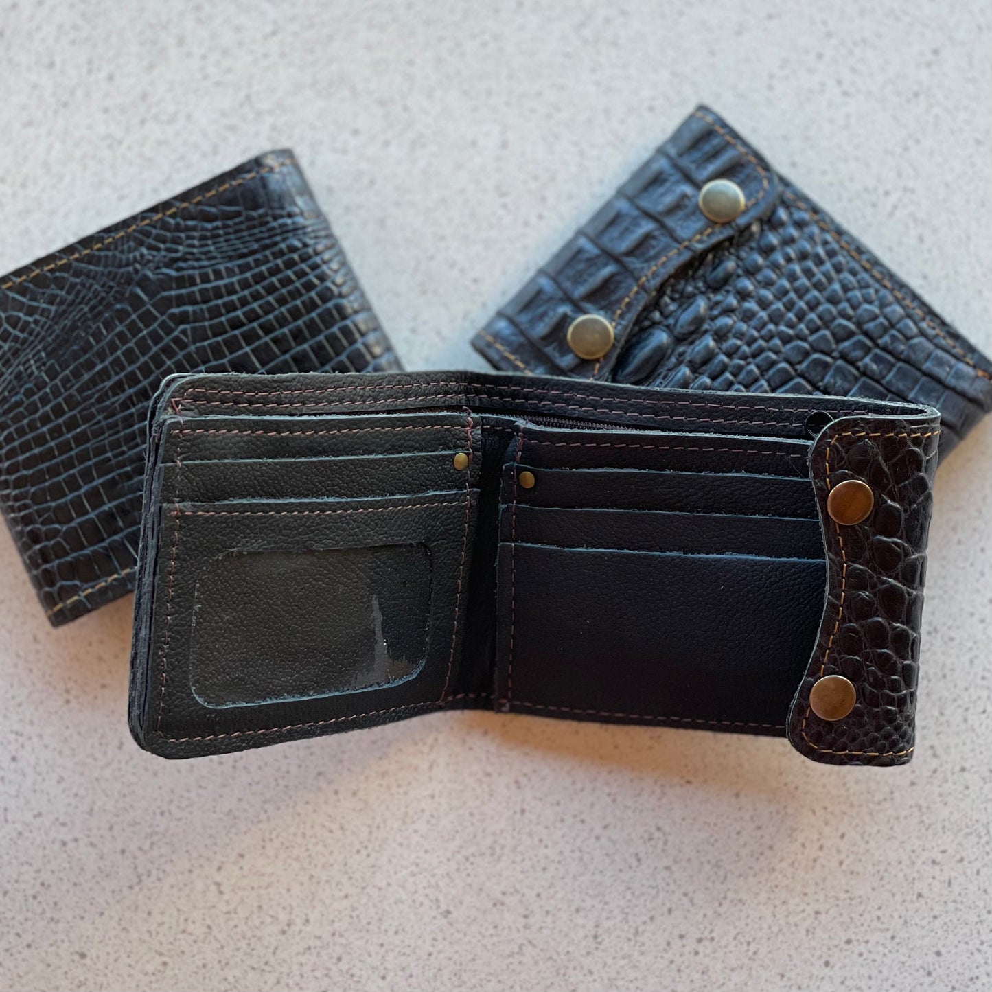 Hand Crafted Leather Wallet - Black