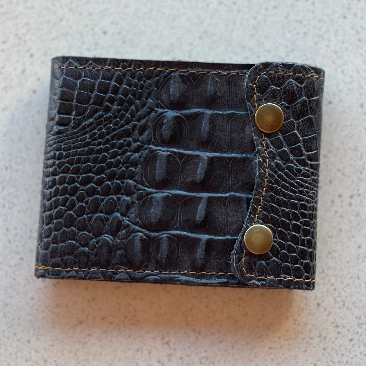 Hand Crafted Leather Wallet - Black