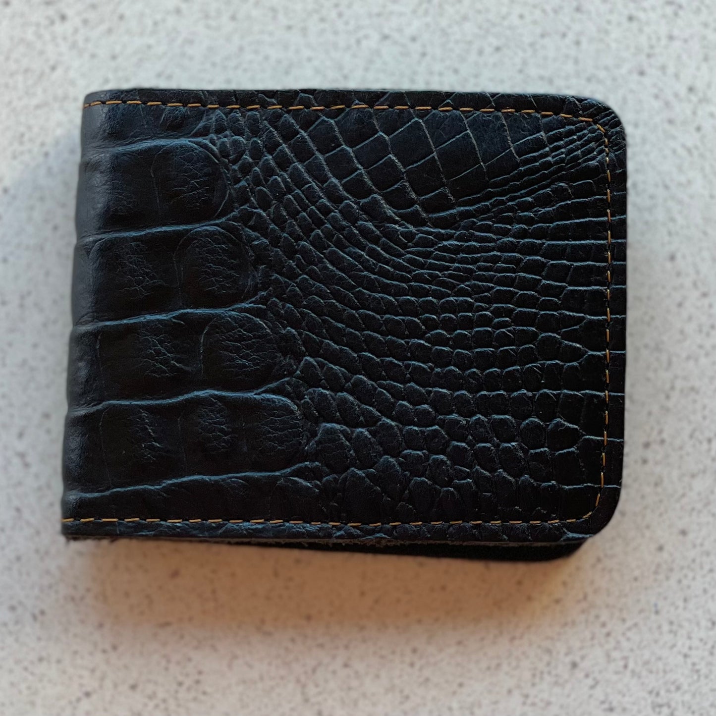 Hand Crafted Leather Wallet - Black