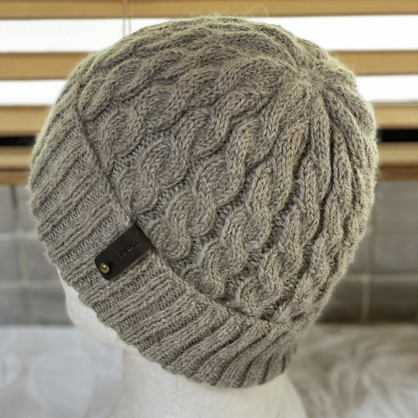 Heirloom Classic Cable Australian Alpaca Hand Knitted Beanie