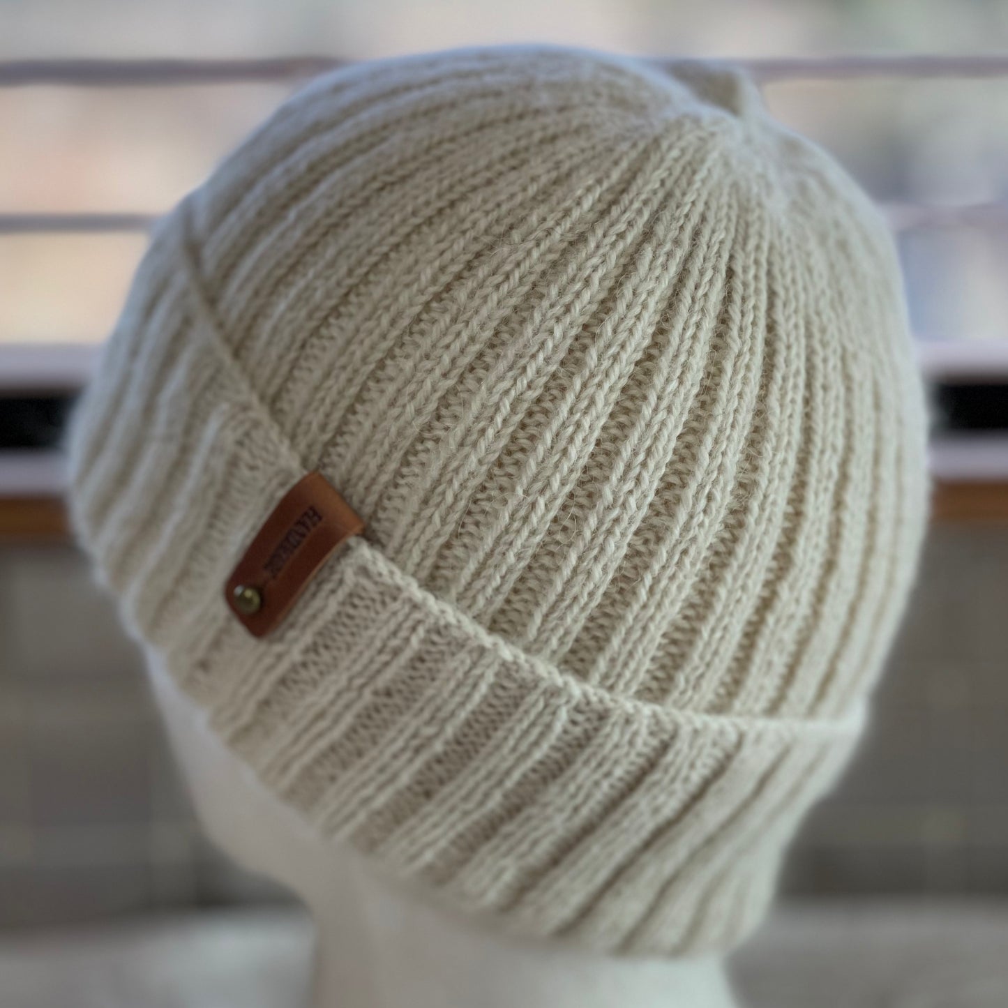 Heirloom Classic Rib Australian Alpaca Hand Knitted Beanie