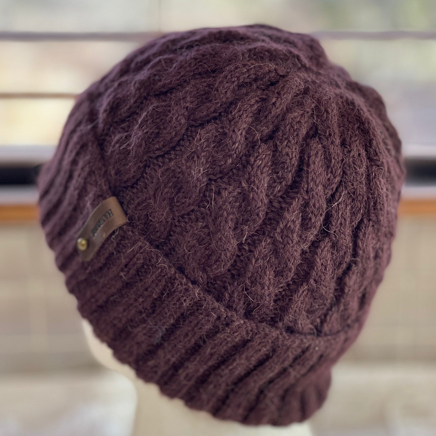 Heirloom Classic Cable Australian Alpaca Hand Knitted Beanie
