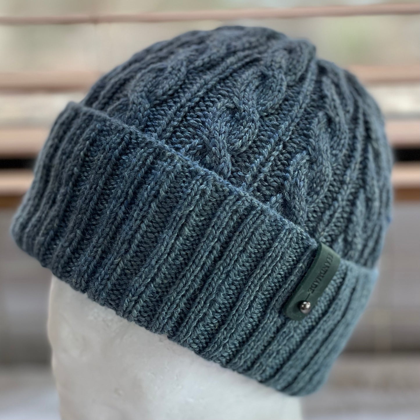 Arcadia Cable Pattern Hand Knitted Beanie