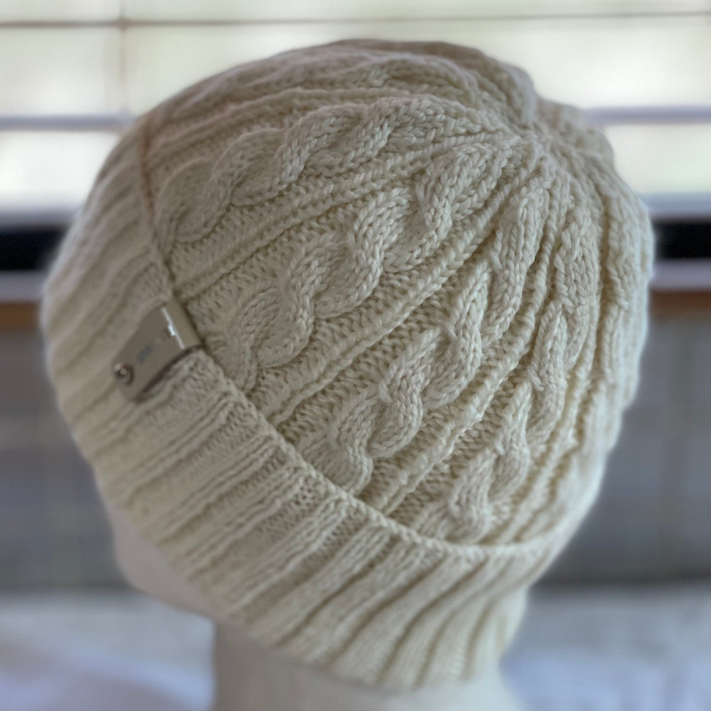 Arcadia Cable Pattern Hand Knitted Beanie