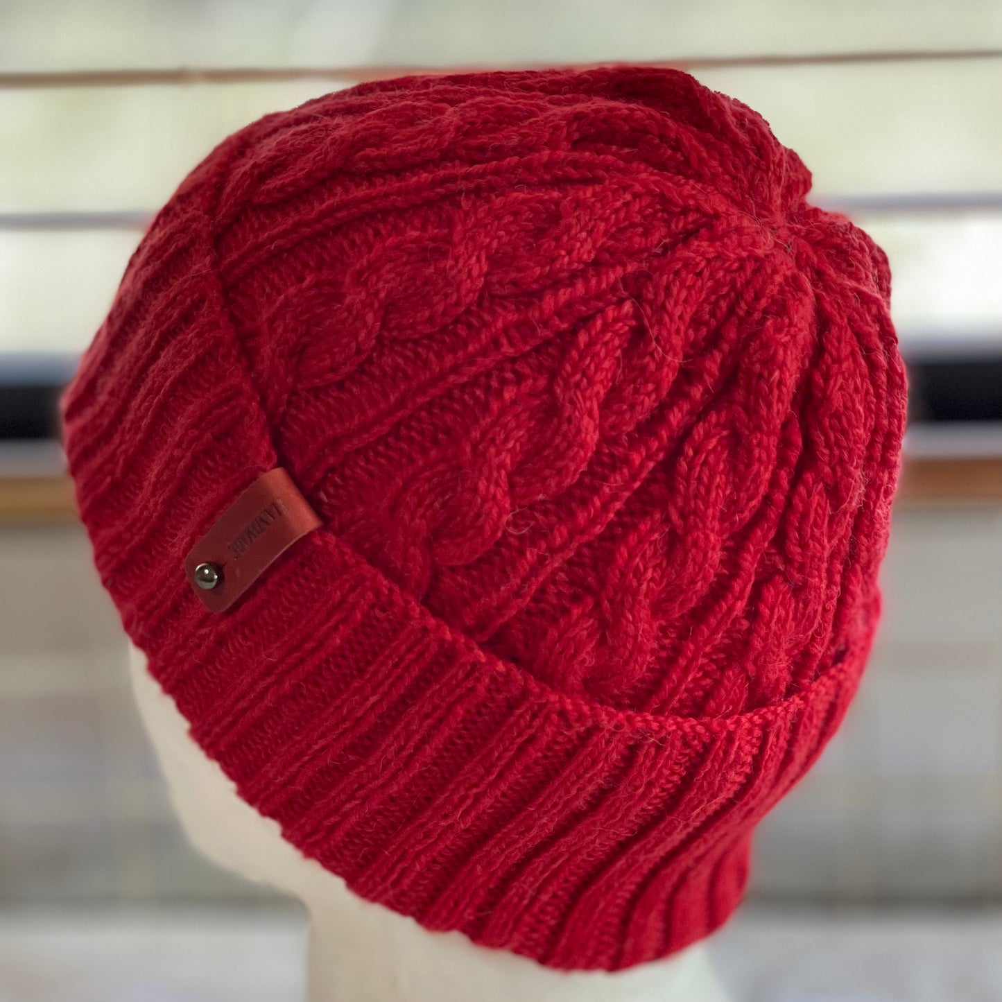 Arcadia Cable Pattern Hand Knitted Beanie