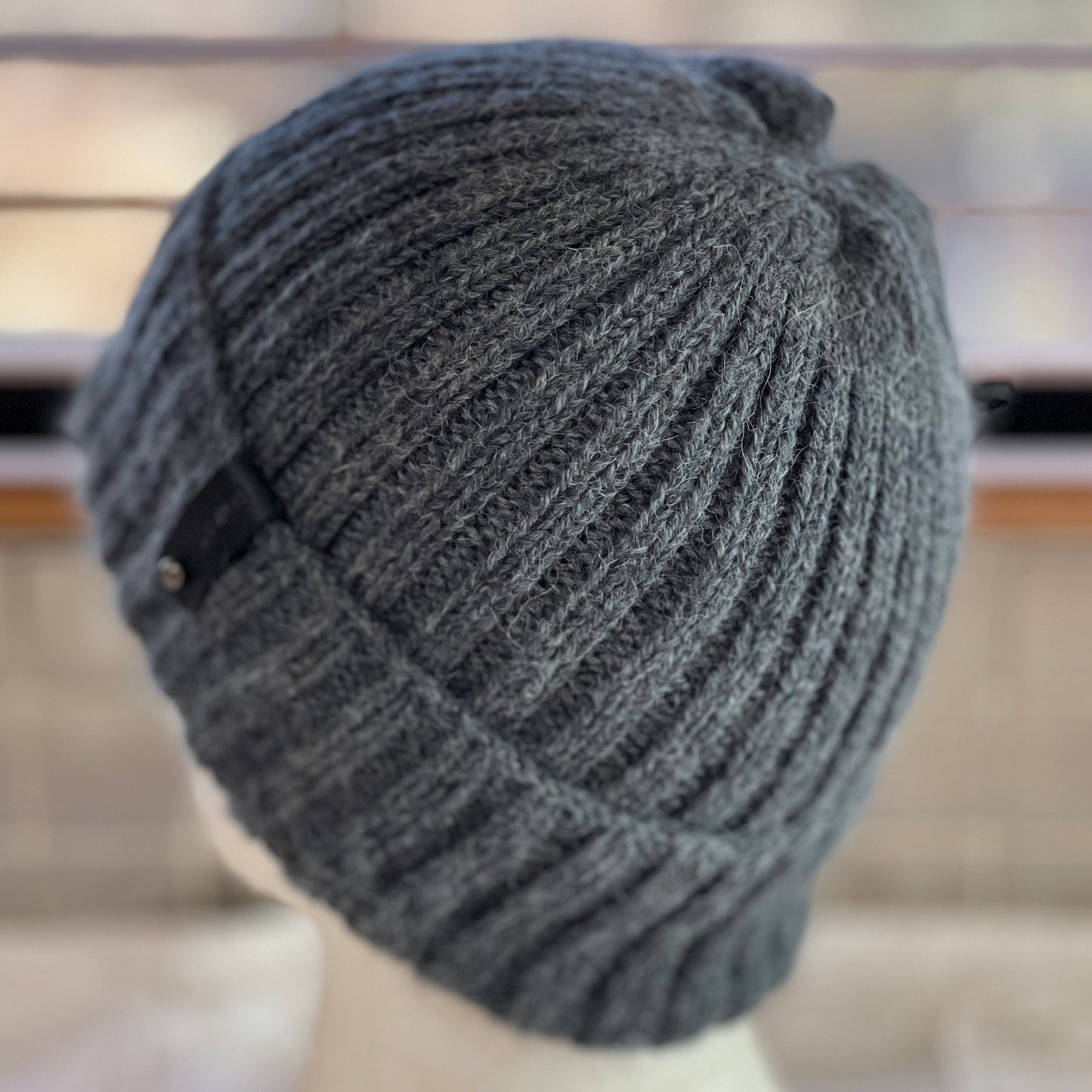 Heirloom Classic Rib Australian Alpaca Hand Knitted Beanie