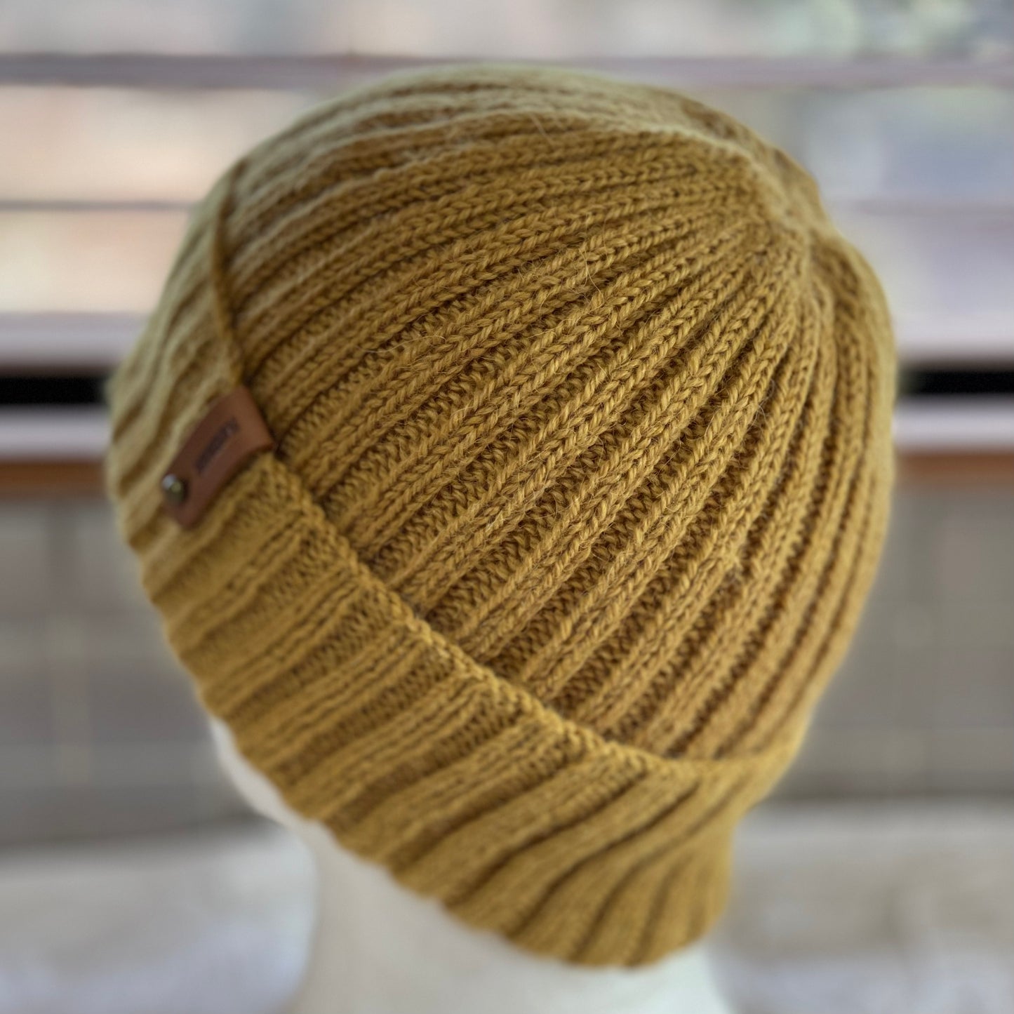 Heirloom Classic Rib Australian Alpaca Hand Knitted Beanie