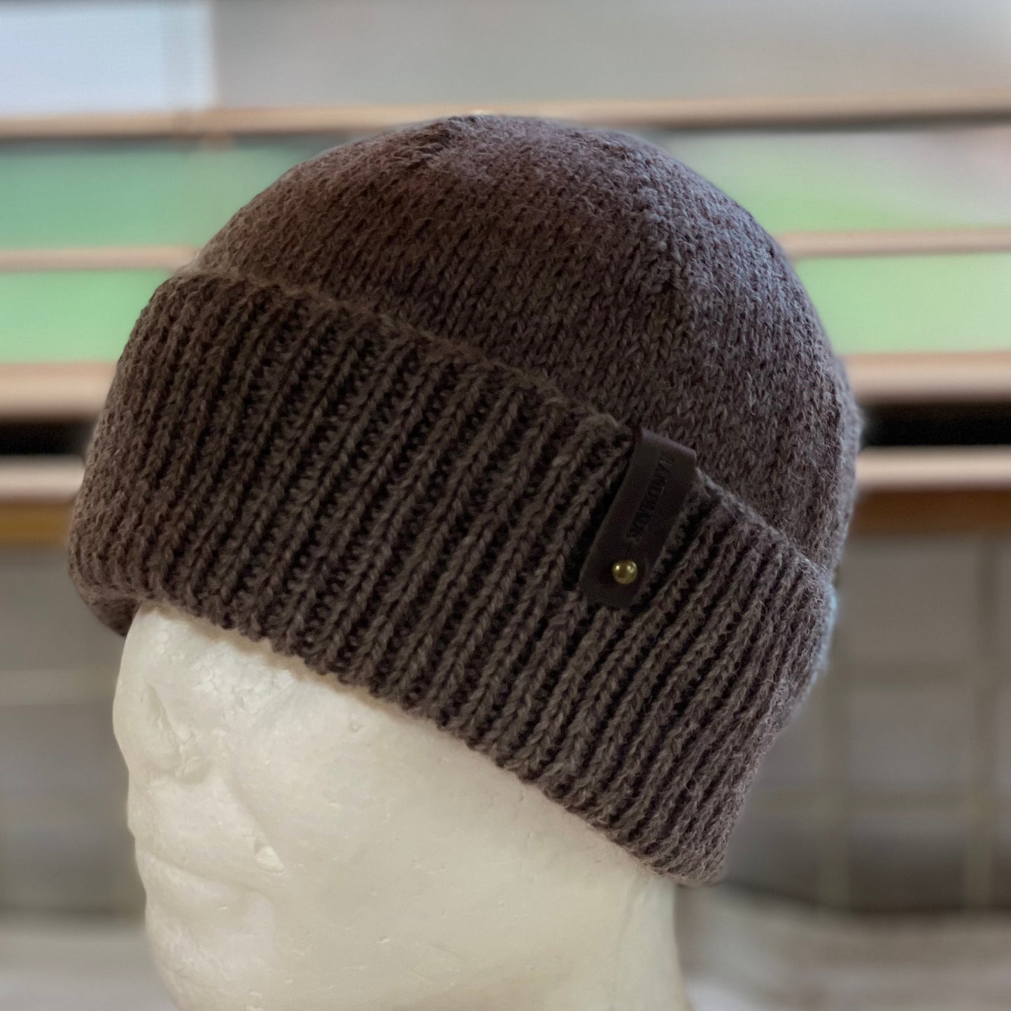 KeepSake Classic Hand Knitted Beanie - Wood