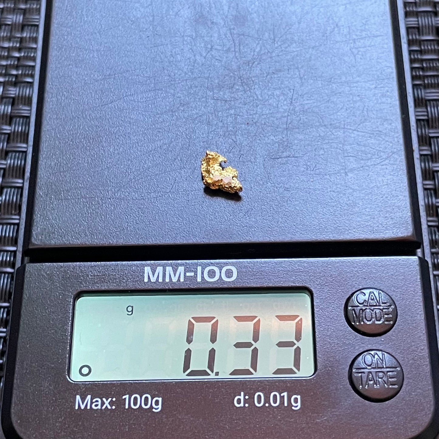 Natural 0.33gram Hand Prospected West Australian Gold Nugget