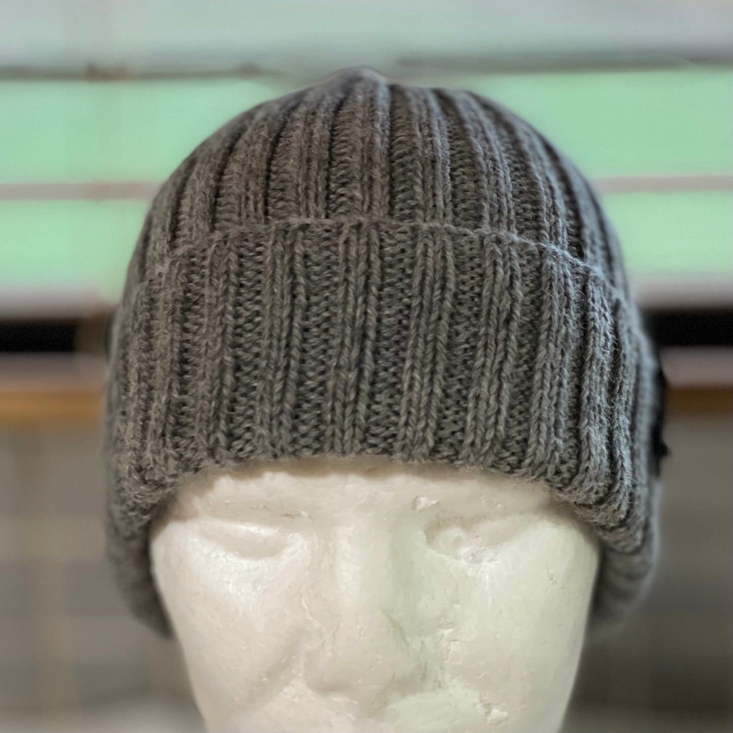 KeepSake Classic Rib Hand Knitted Beanie - Silver
