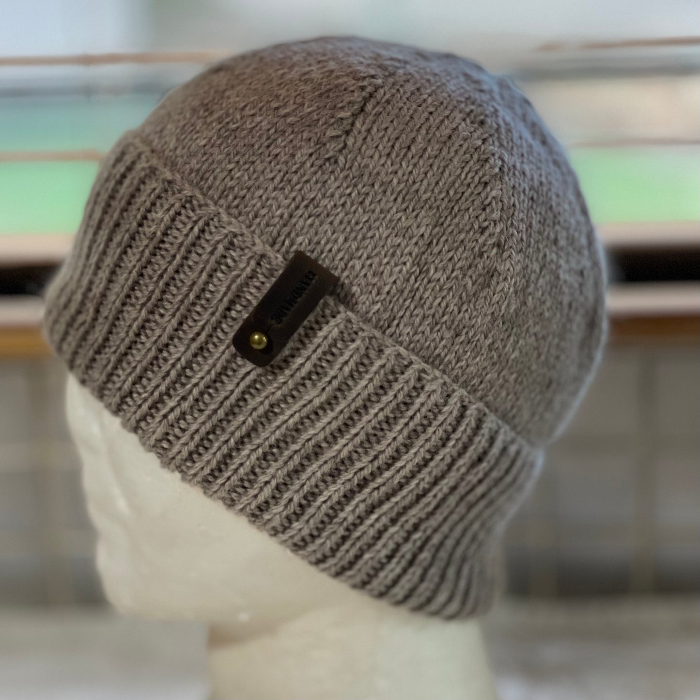 KeepSake Classic Hand Knitted Beanie - Swiss Brown
