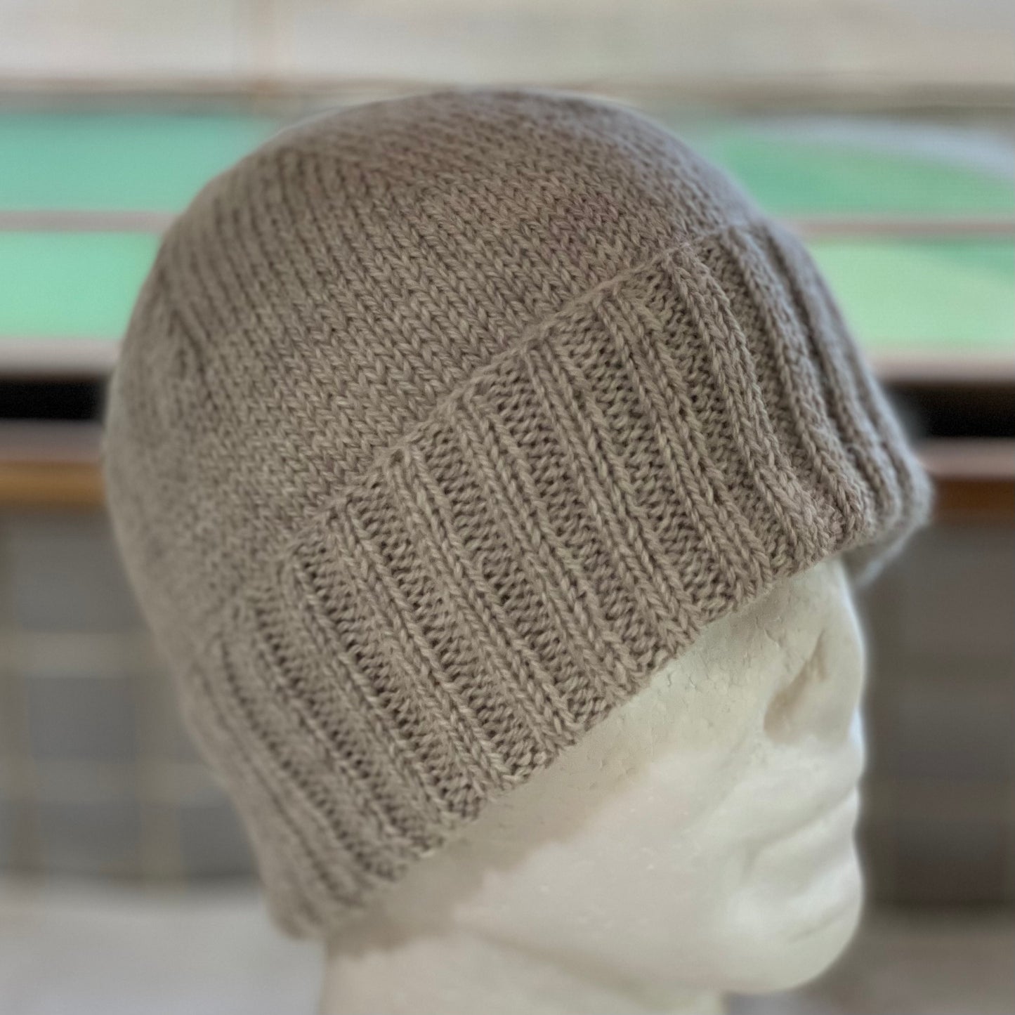 KeepSake Classic Knit Handmade Beanie - Mushroom