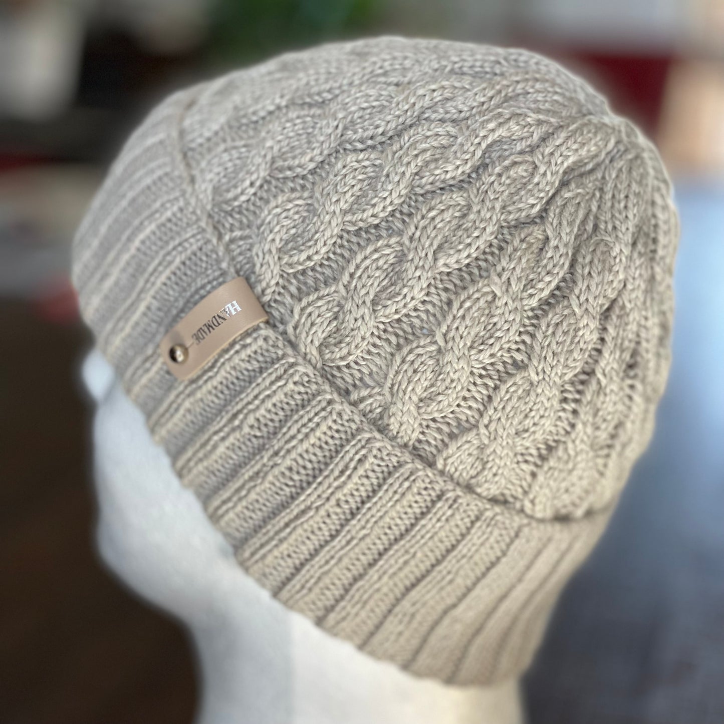 Arcadia Classic Cable Hand Knitted Beanie