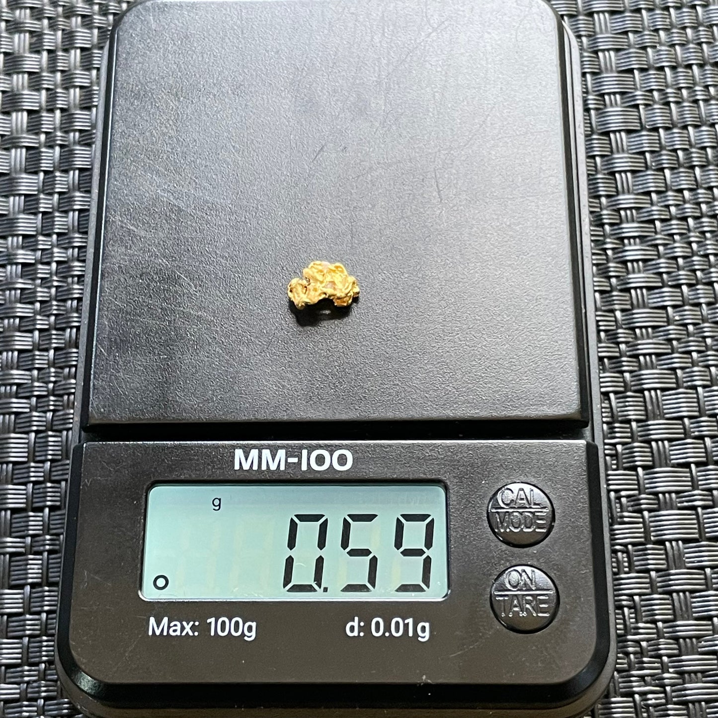 0.59 Gram Natural Gold Nugget