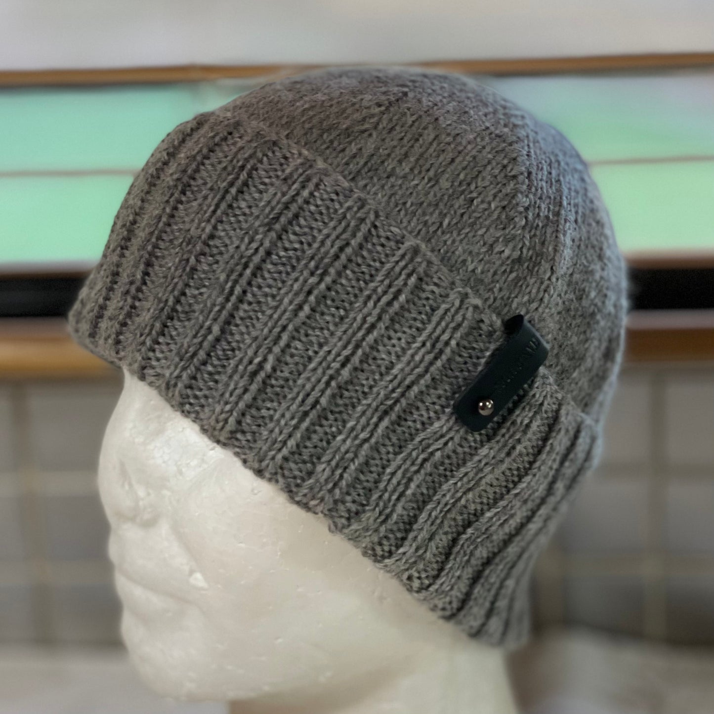 KeepSake Classic Knit Handmade Beanie - Silver