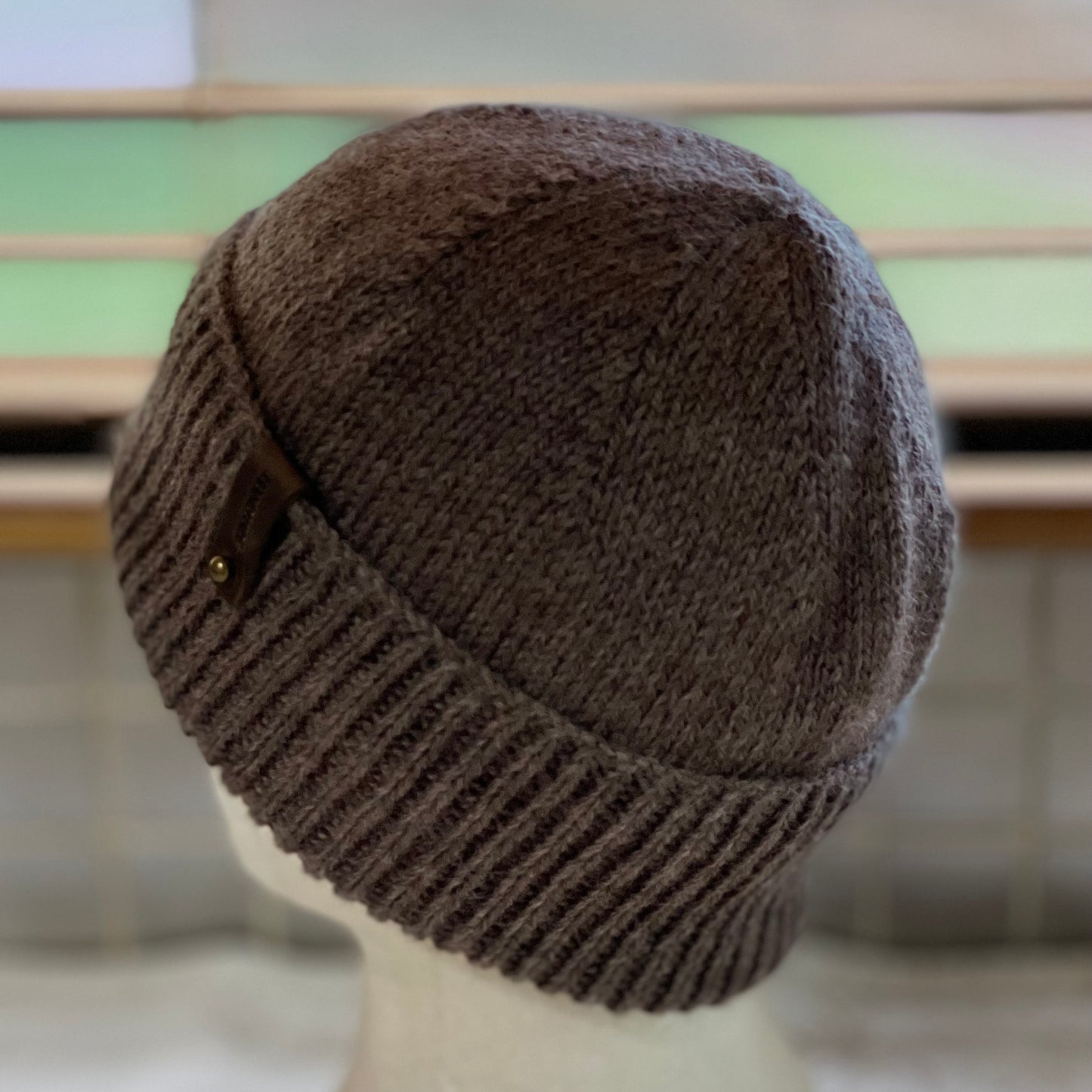 KeepSake Classic Hand Knitted Beanie - Wood