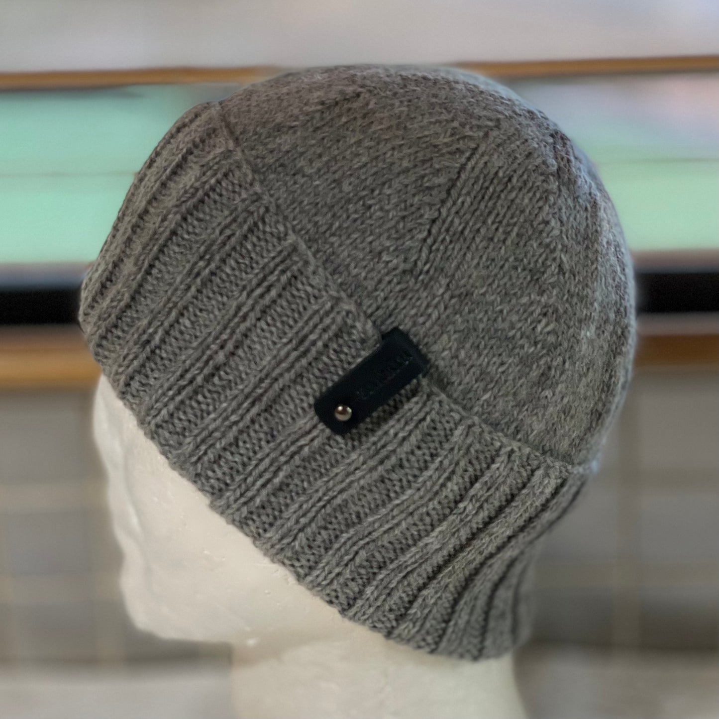 KeepSake Classic Knit Handmade Beanie - Silver