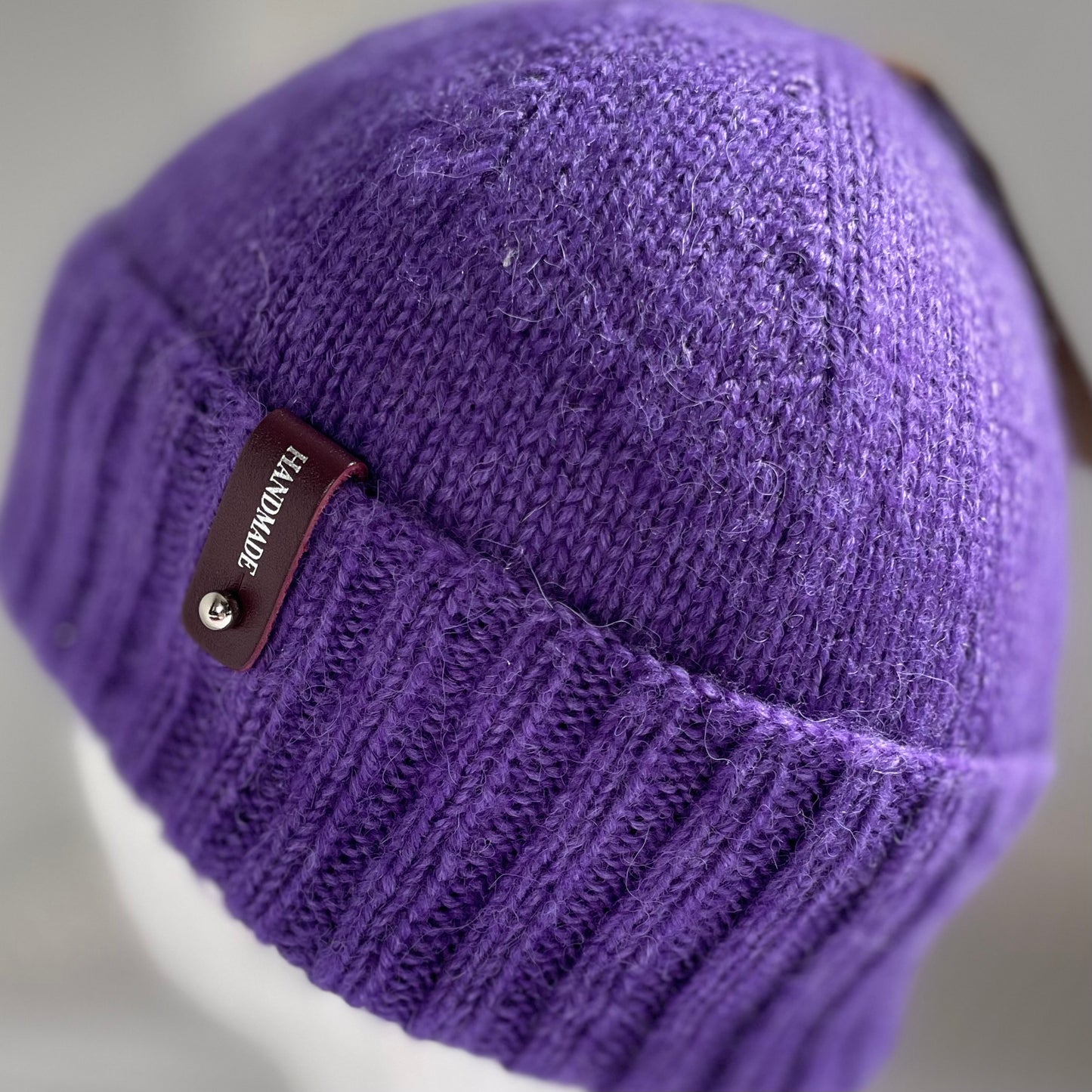 Cosy Comfort Classic Hand Knitted Beanie - Iris