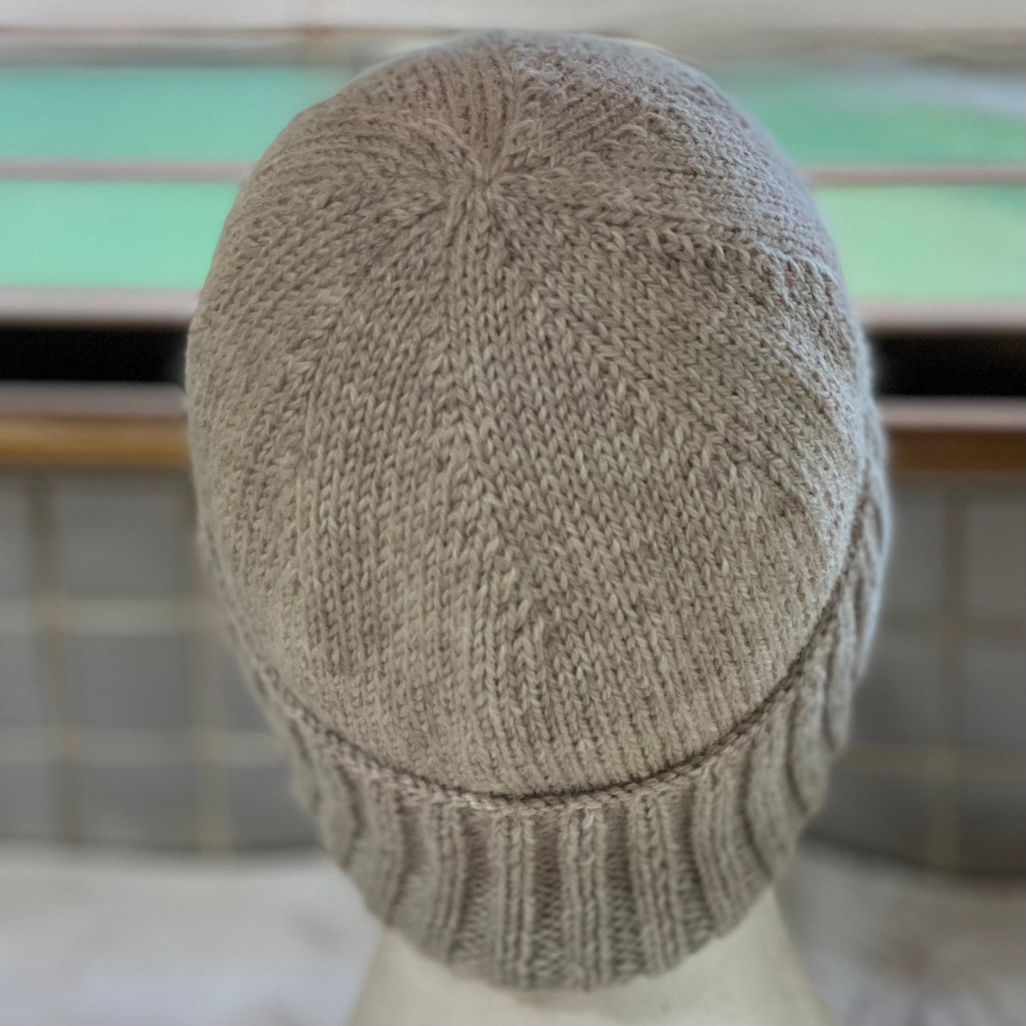 KeepSake Classic Knit Handmade Beanie - Mushroom