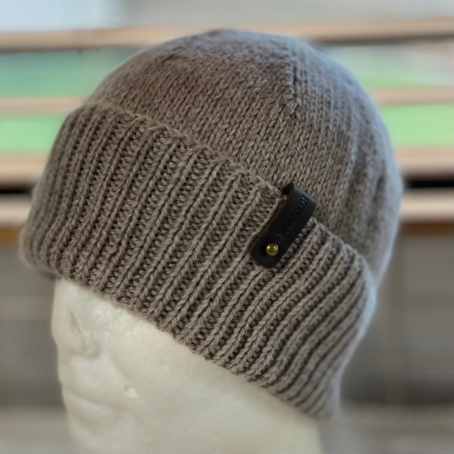 KeepSake Classic Hand Knitted Beanie - Swiss Brown