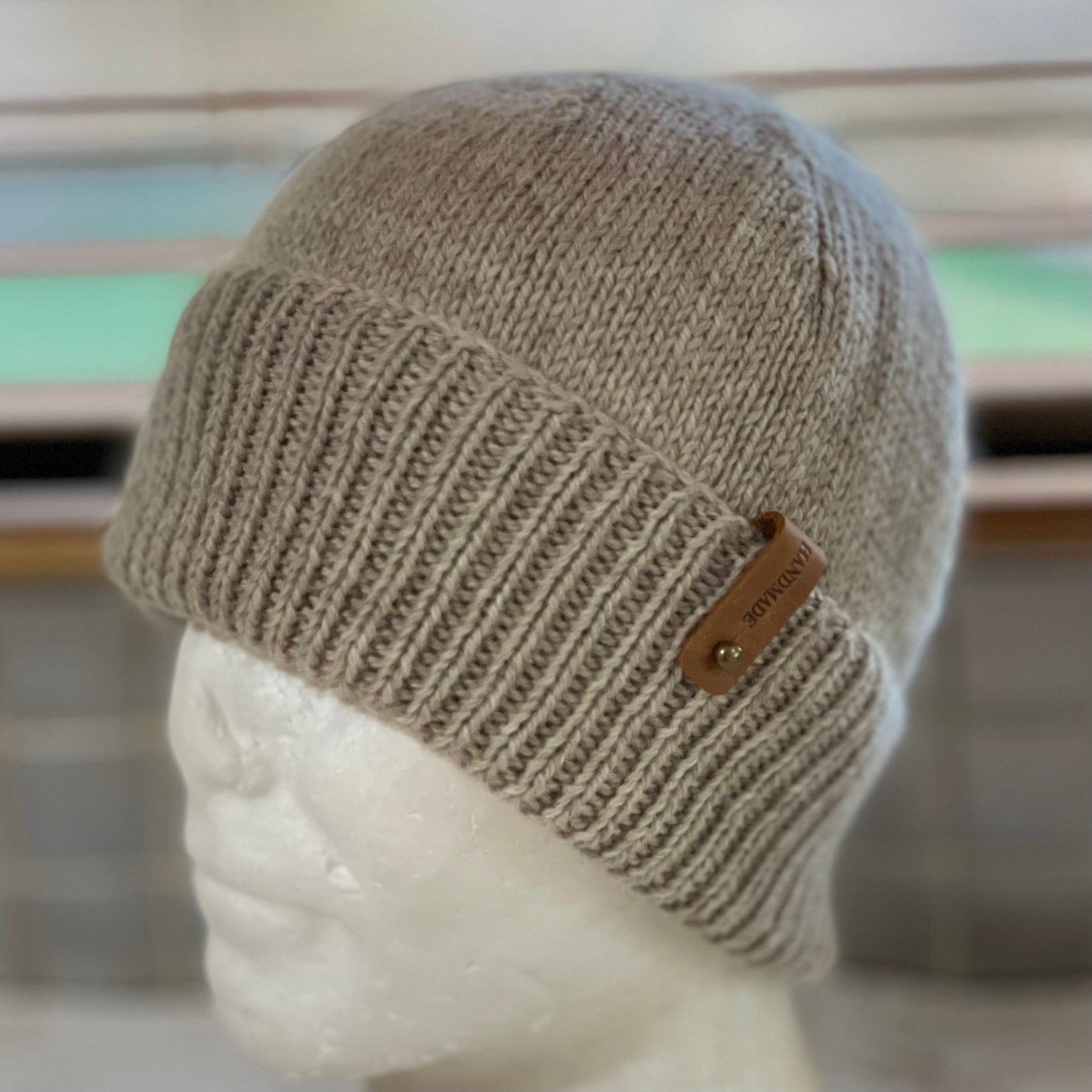 KeepSake Classic Hand Knitted Beanie - Mushroom