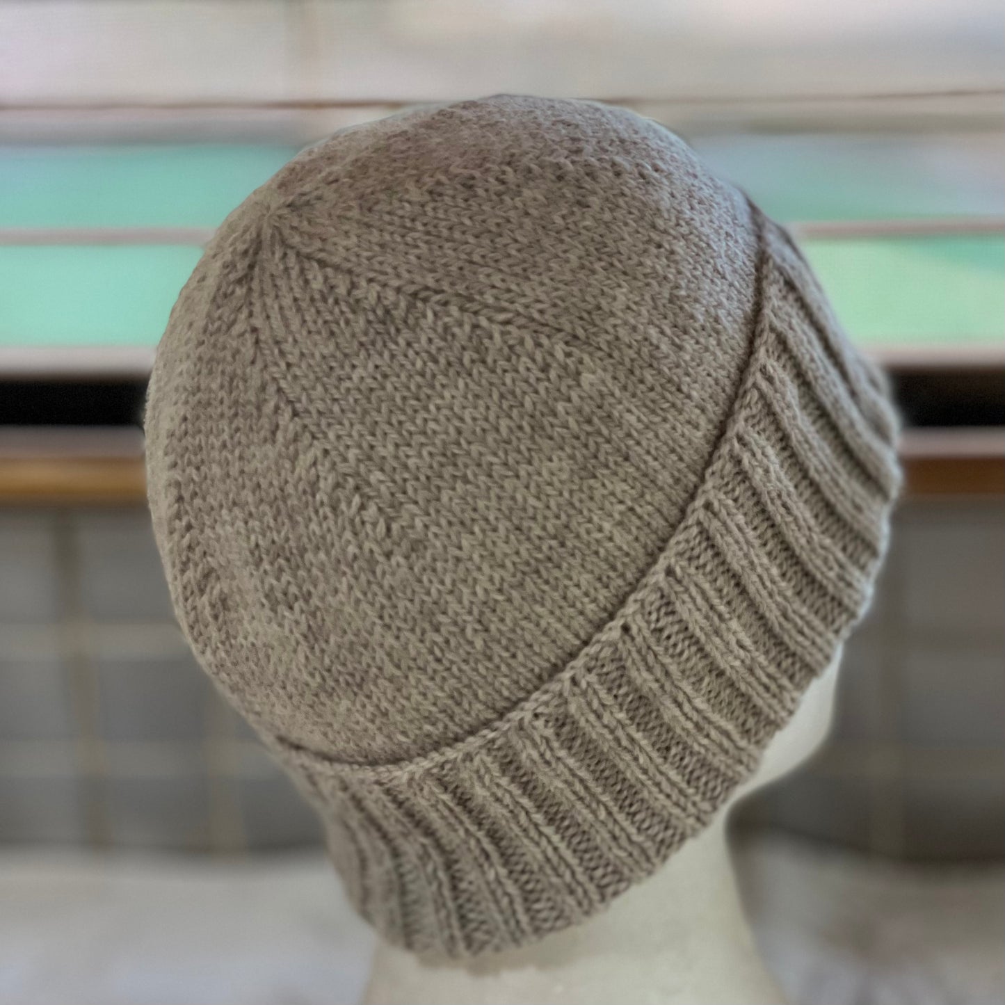 KeepSake Classic Knit Handmade Beanie - Mushroom