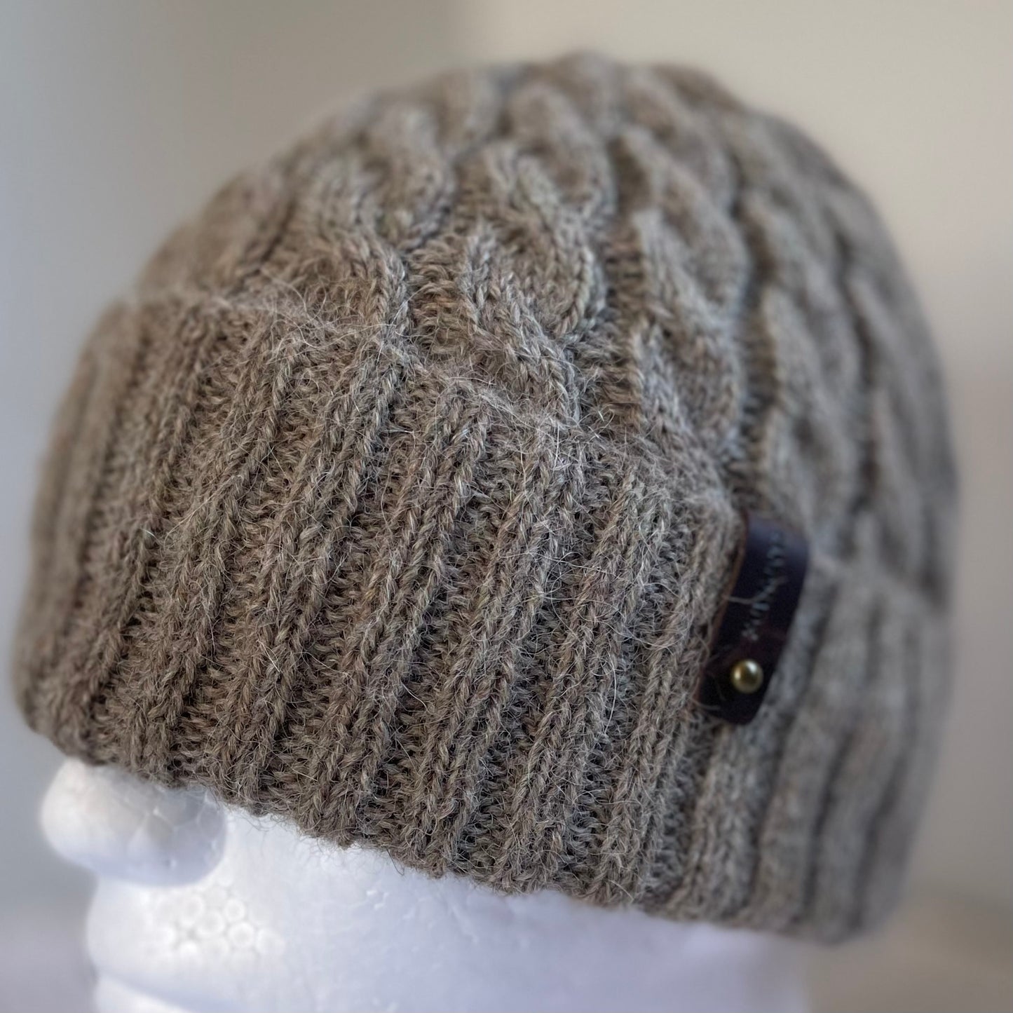 Heirloom Classic Cable Australian Alpaca Hand Knitted Beanie