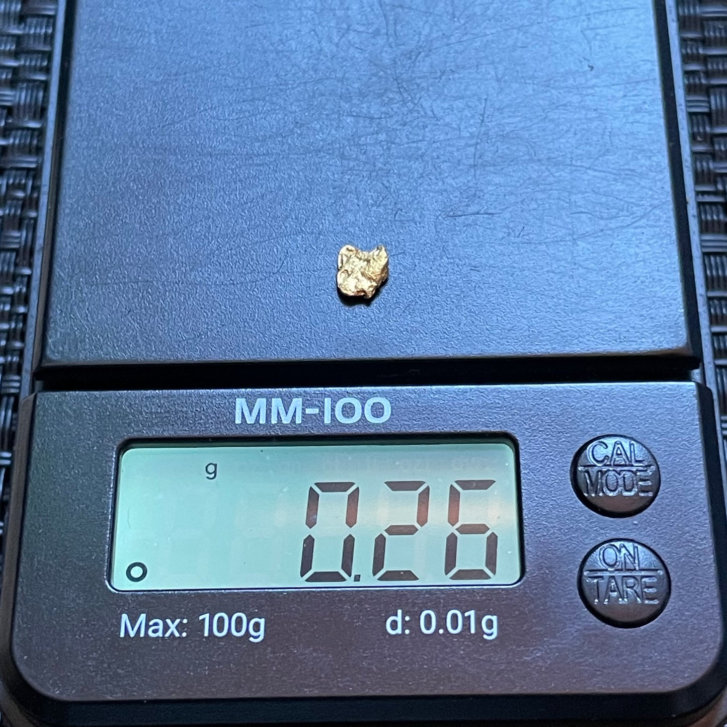 Natural 0.26 gram Hand Prospected West Australian Gold Nugget