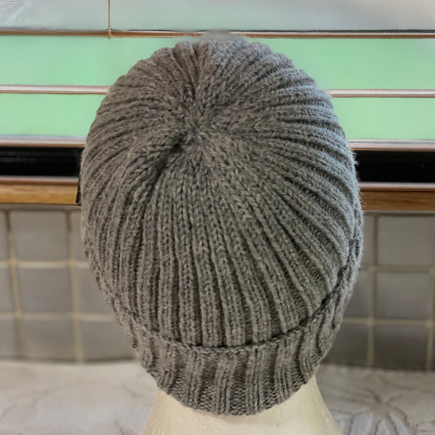KeepSake Classic Rib Hand Knitted Beanie - Silver