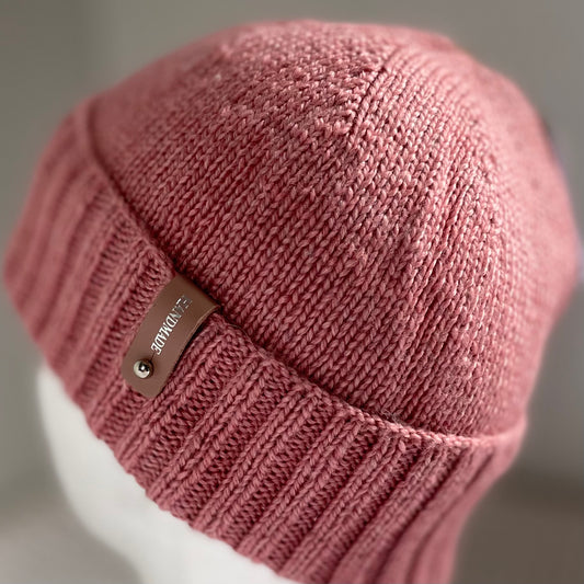 Arcadia Classic Hand Knitted Beanie - Salmon