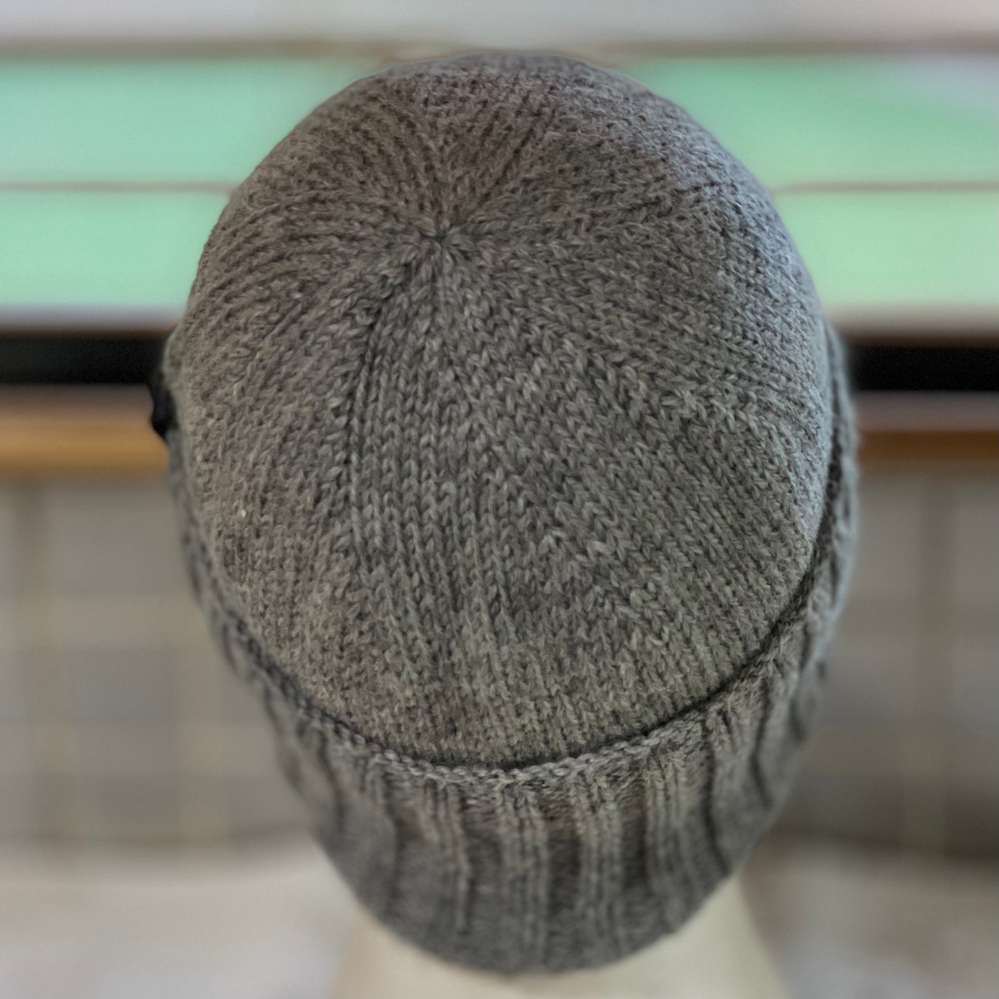 KeepSake Classic Knit Handmade Beanie - Silver