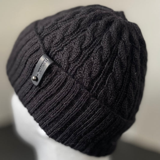 Nord Cable Pattern Hand Knitted Beanie