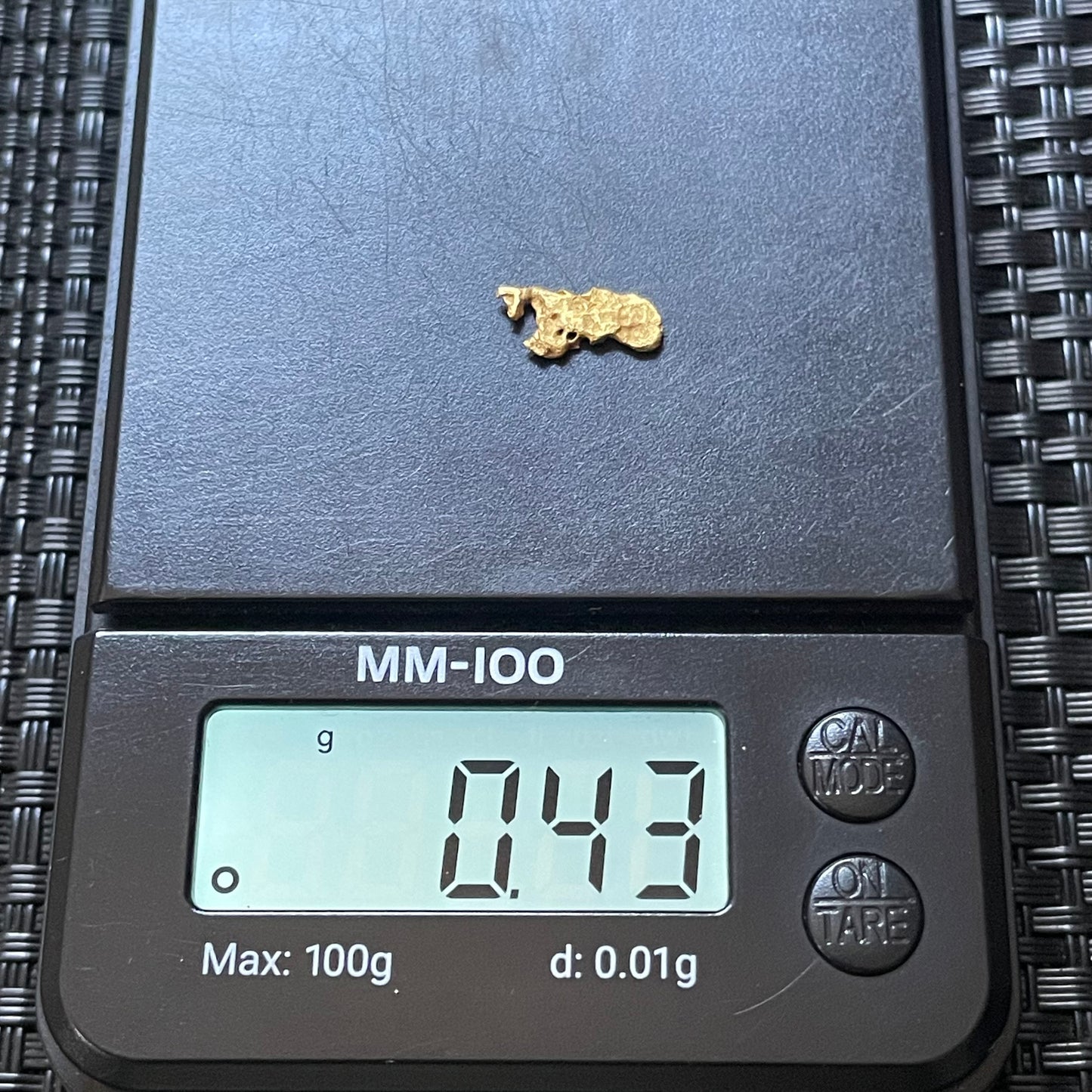 Natural Gold Nugget 0.43 grams