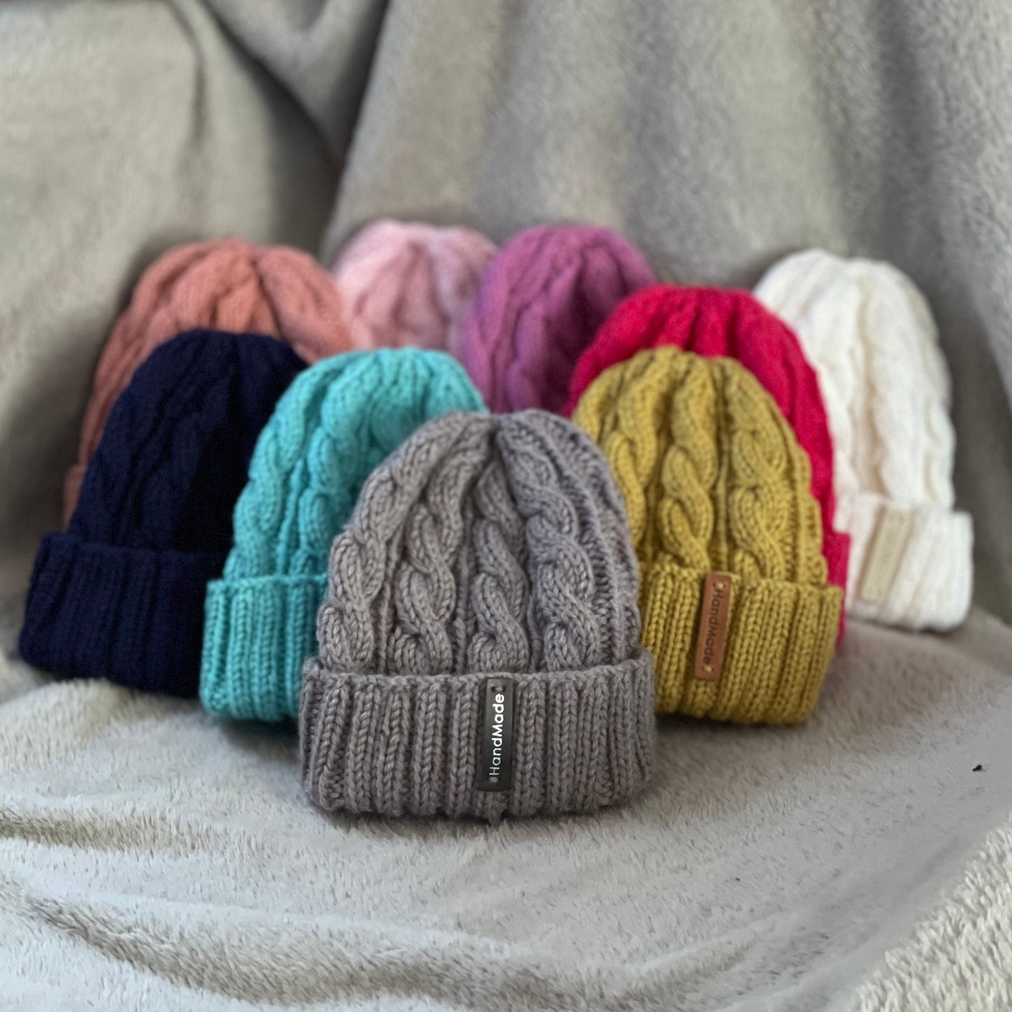 Dreamtime Australian Merino Hand knitted Baby Beanie
