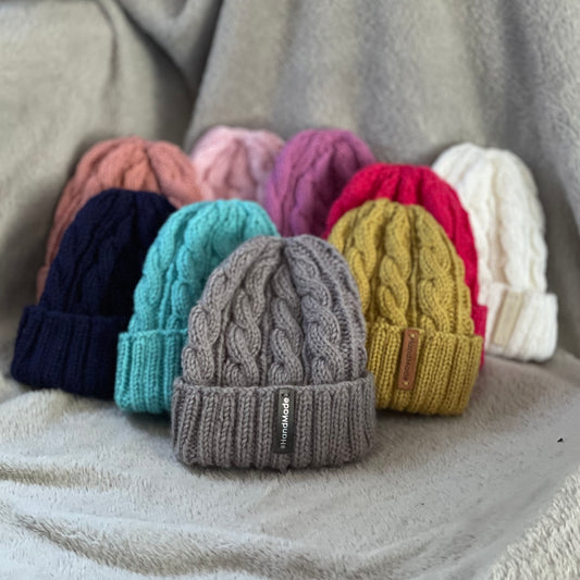Dreamtime Australian Merino Hand knitted Baby Beanie