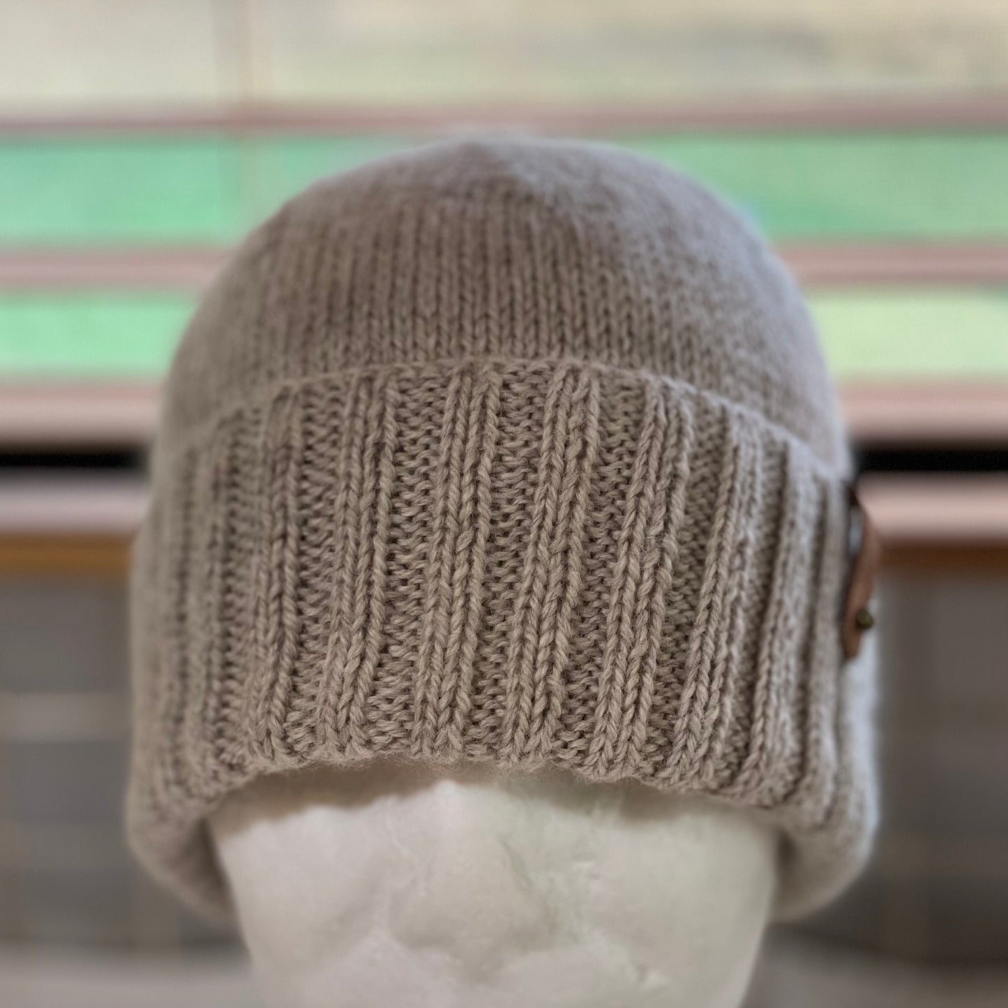 KeepSake Classic Knit Handmade Beanie - Mushroom