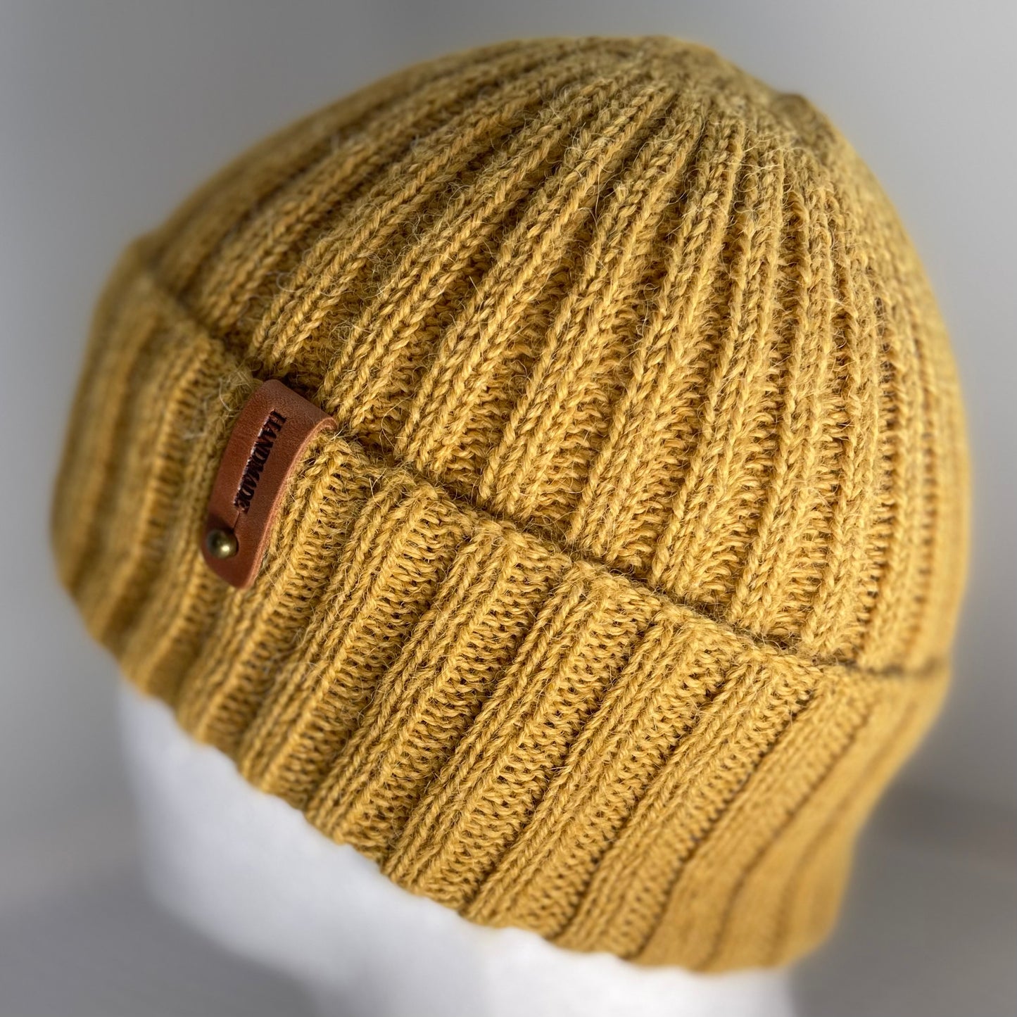 Heirloom Classic Rib Australian Alpaca Hand Knitted Beanie